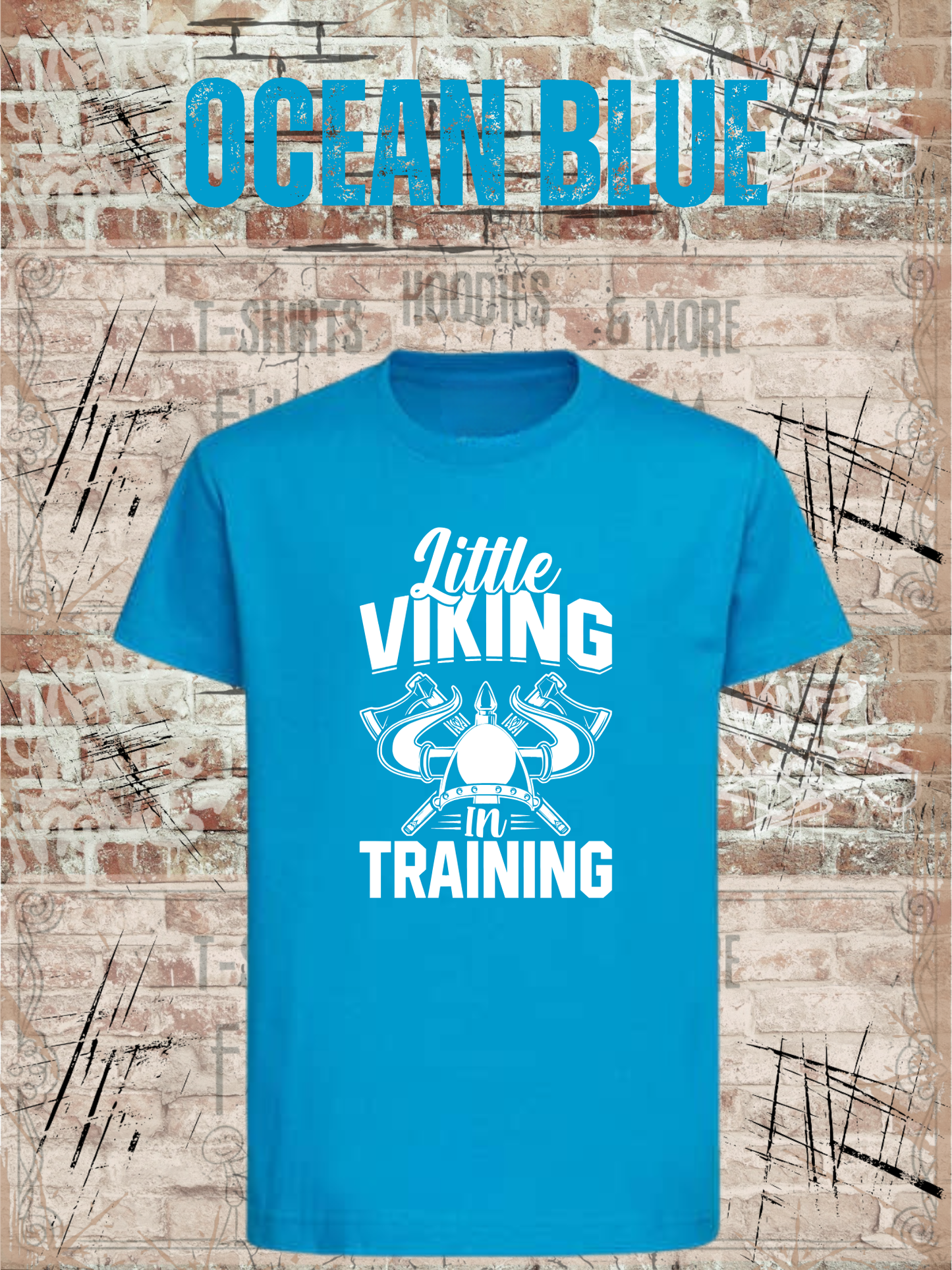 Kinder T-Shirt Little Viking in Training - Wikinger Shirt für Jungen & Mädchen