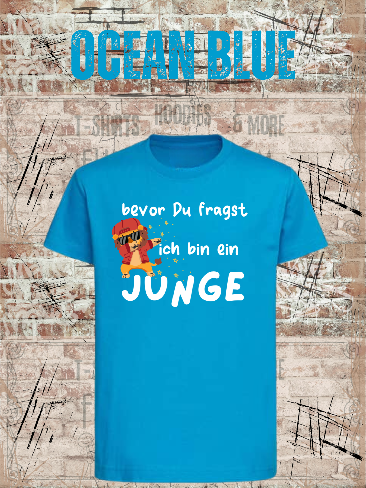 Kinder T-Shirt „Bevor Du fragst – ich bin ein Junge!“ | Lustiges Jungen Shirt