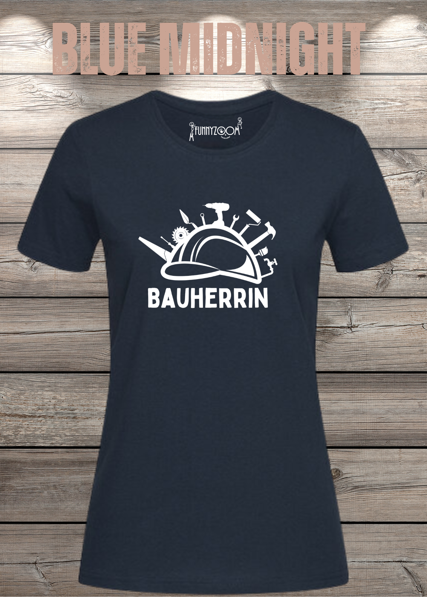 Damen T-Shirt Bauherrin Geschenkidee für Hausbesitzerin Witziges T-Shirt mit Spruch Lustiges Freizeit T-Shirt Haus bauen