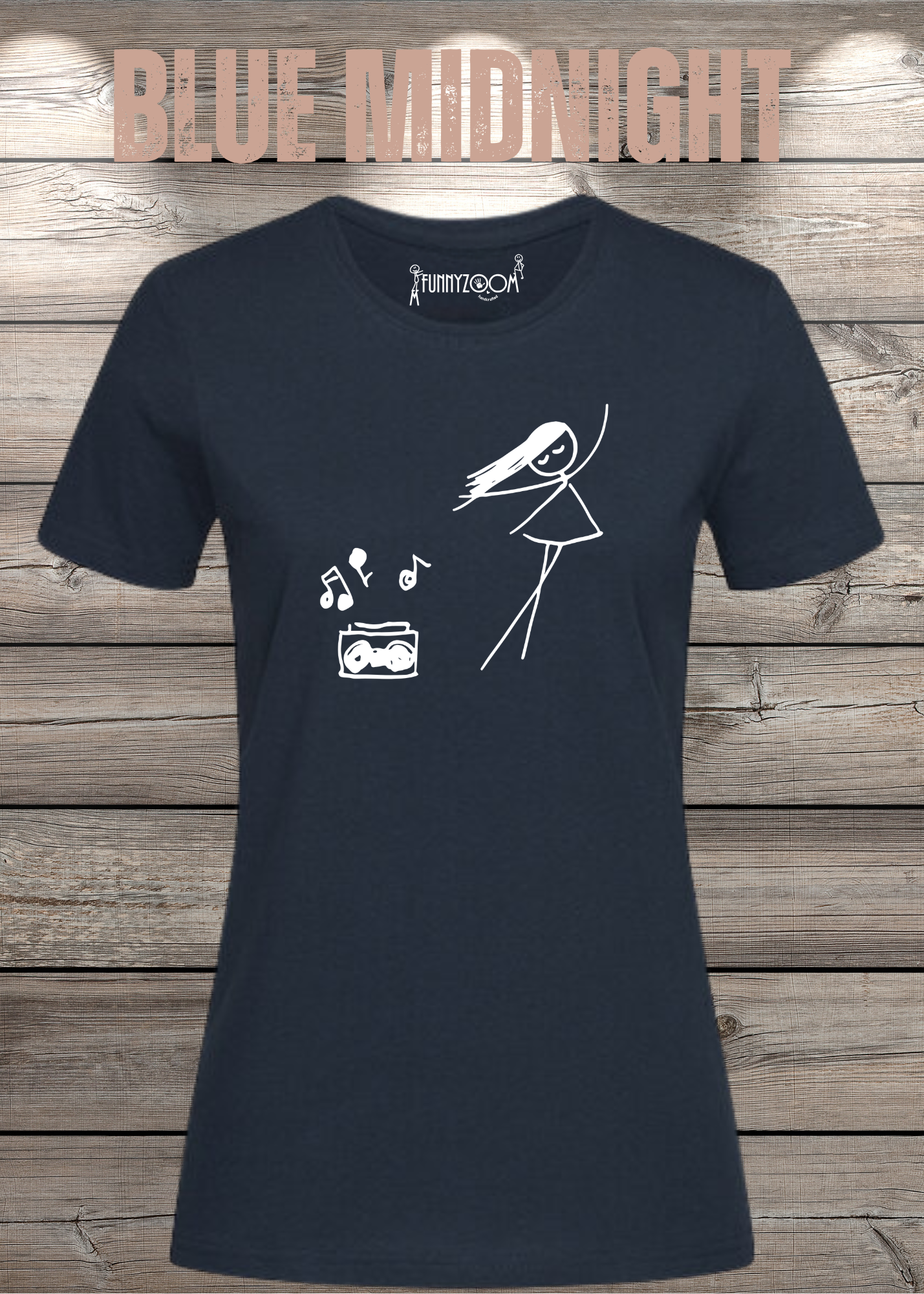 Damen T-Shirt Music for Life - T-Shirt Geschenkidee, lustiges T-Shirt, T-Shirt Musik, witziges T-Shirt, Freizeit T-Shirt Musik
