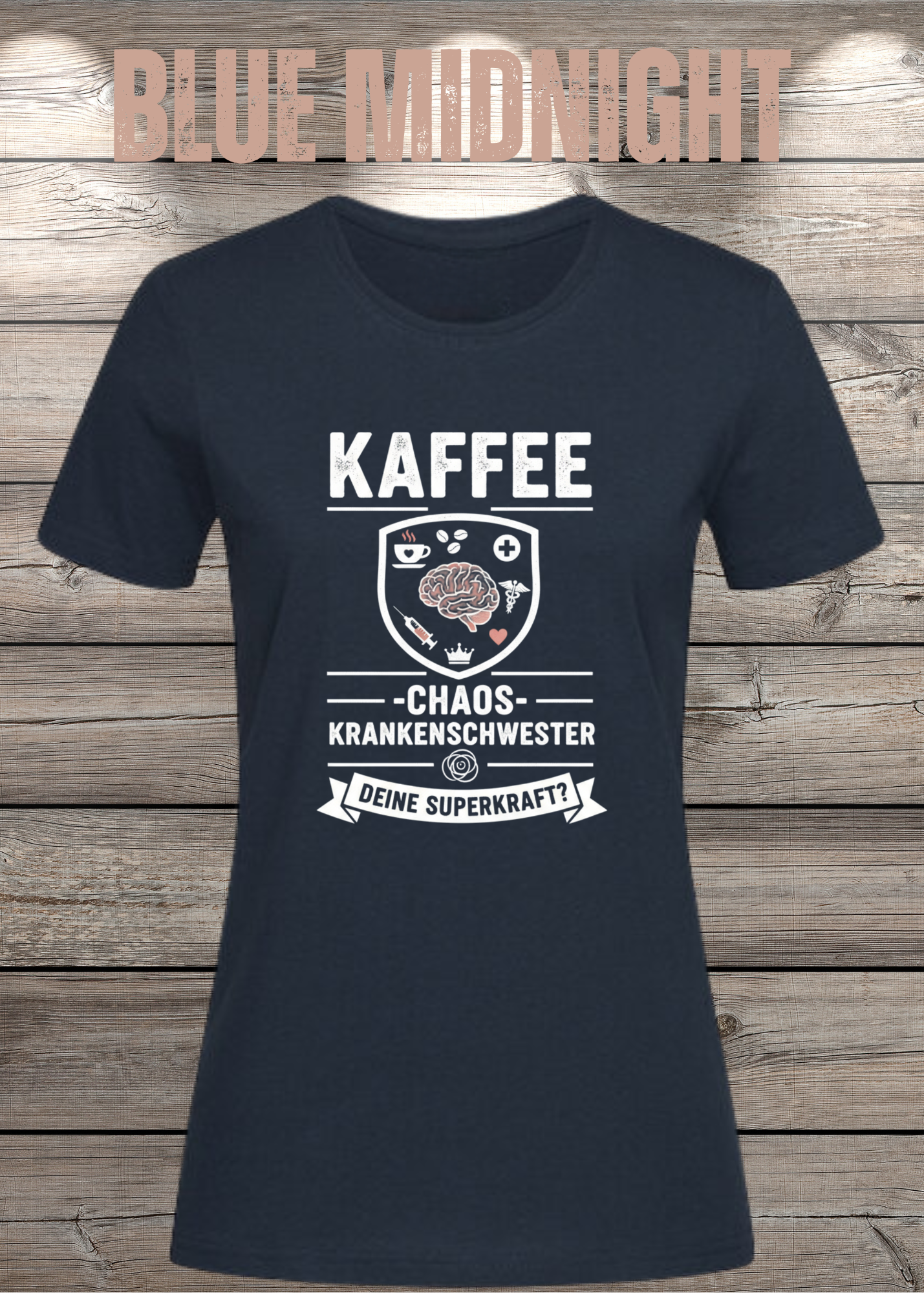 Krankenschwester T-Shirt - Kaffee Chaos Superkraft - Lustiges Geschenk