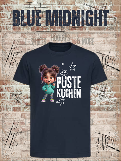Kinder-T-Shirt „Pustekuchen!“ in Blue Midnight.
