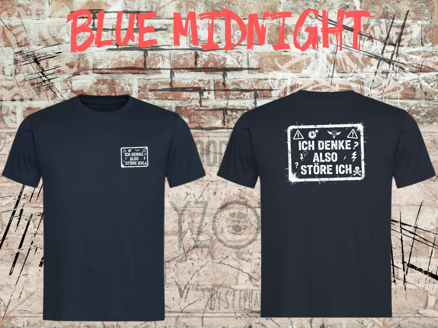 Unisex T-Shirt ich denke, also störe ich
