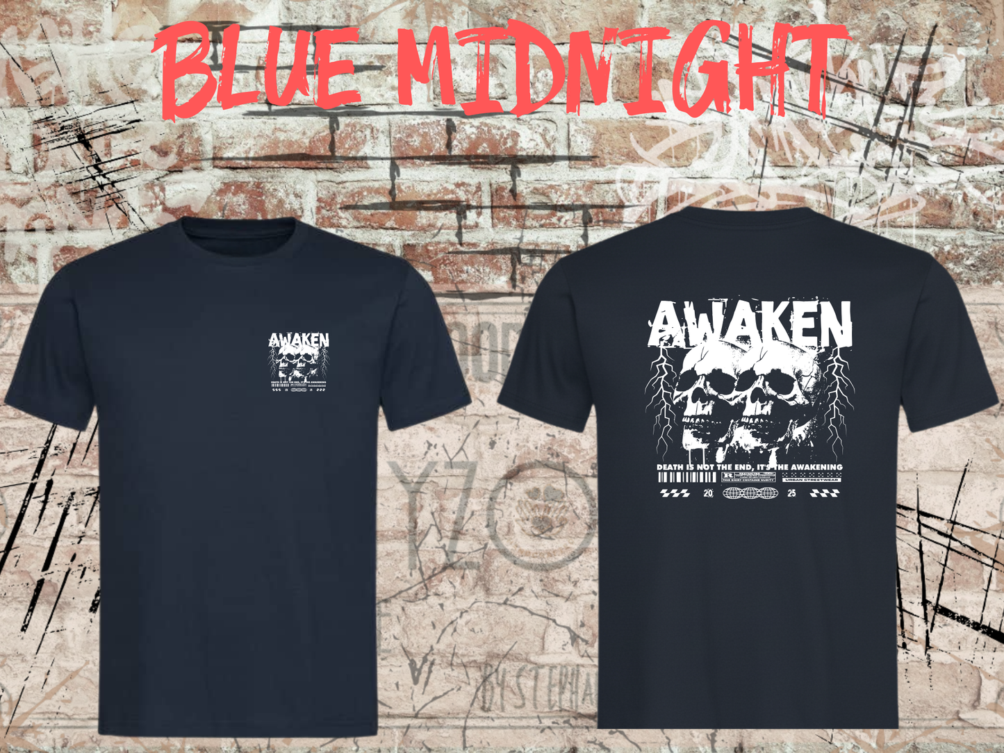 Awaken the Death - Gothic Skull T-Shirt mit Totenkopf