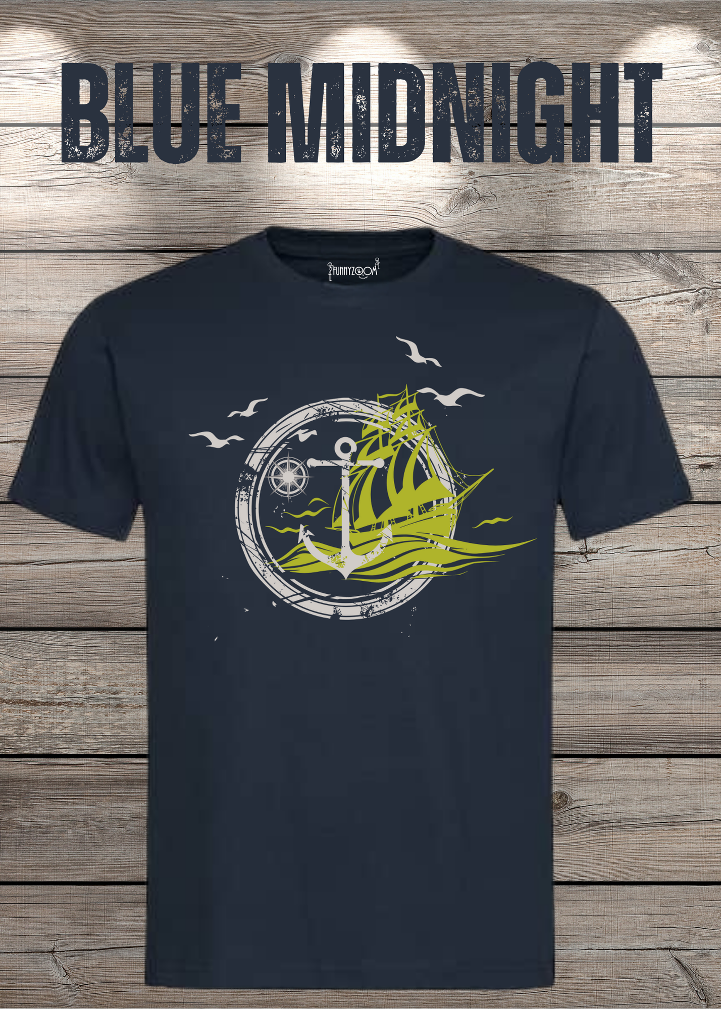 T-Shirt Schiff Anker Kompass Witziges T-Shirt mit Spruch Geschenkidee Freizeit T-Shirt Geburtstagsgeschenk Unisex
