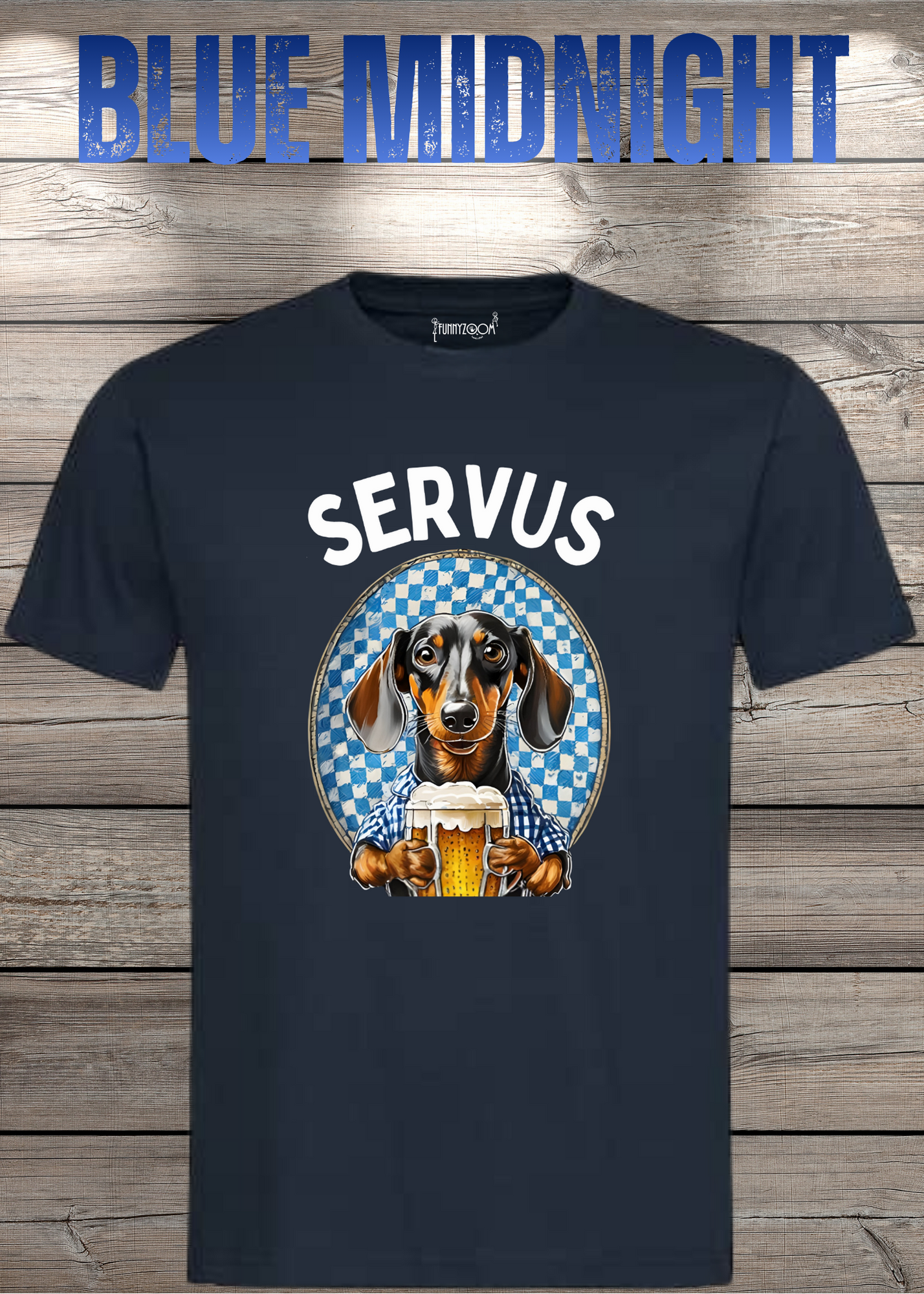 Servus Dackel Bayern Bier T-Shirt - Witzige Geschenkidee Unisex
