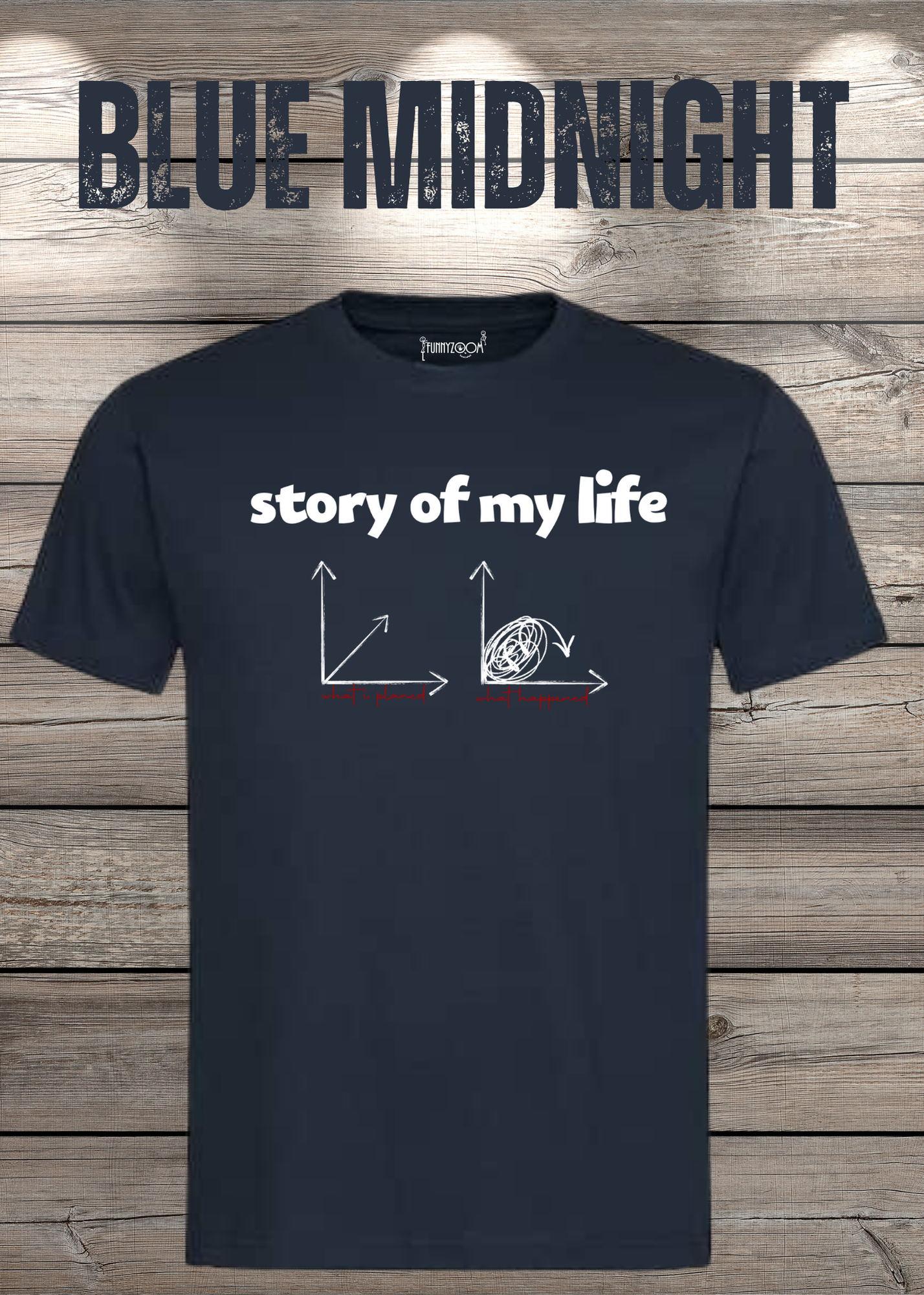 T-Shirt Story of my life Witziges T-Shirt mit Diagramm Geschenkidee Unisex