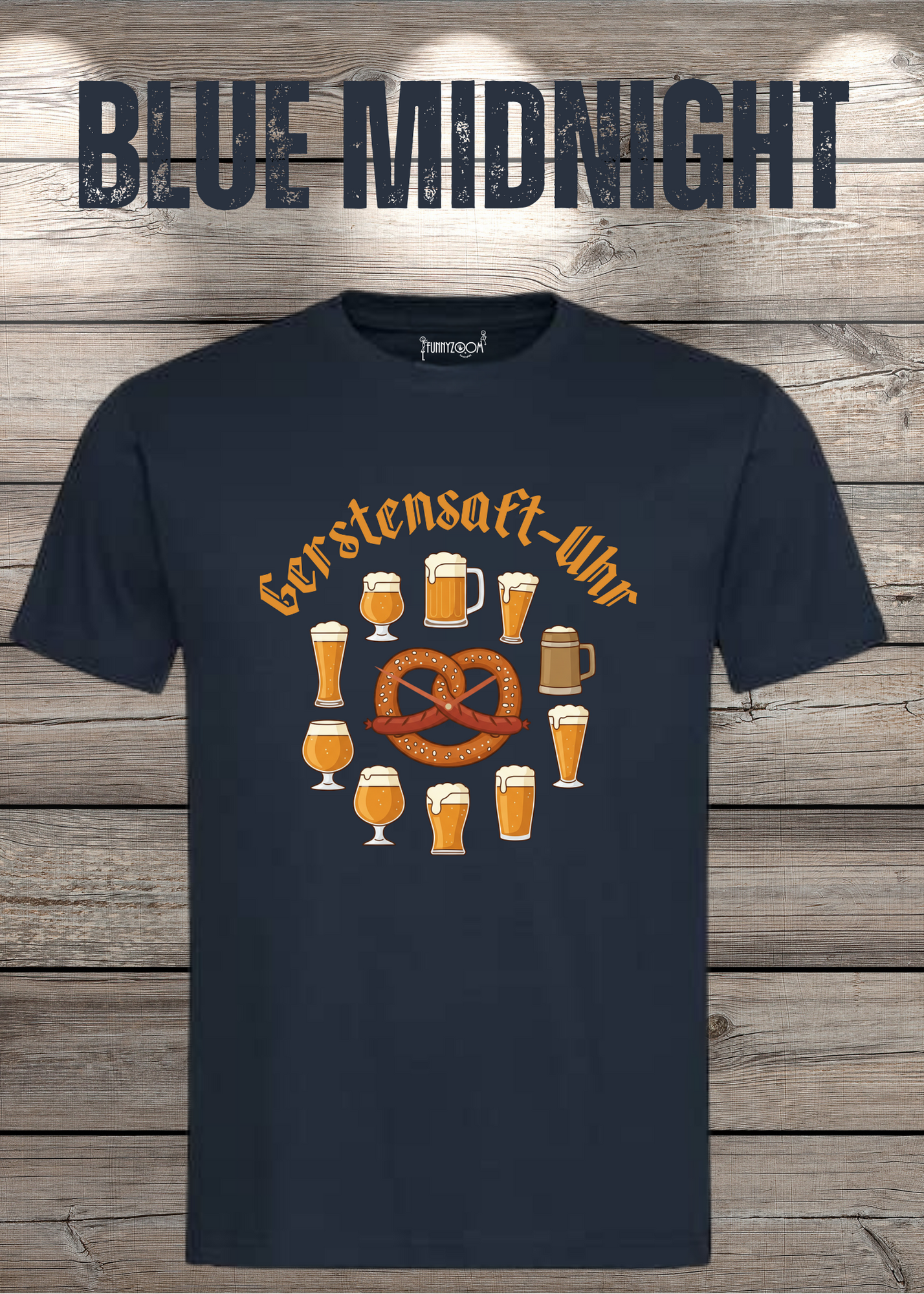 T-Shirt Gerstensaft Uhr Bieruhr Geschenkidee T-Shirt Freizeit T-Shirt Unisex in vielen Farben und Größen