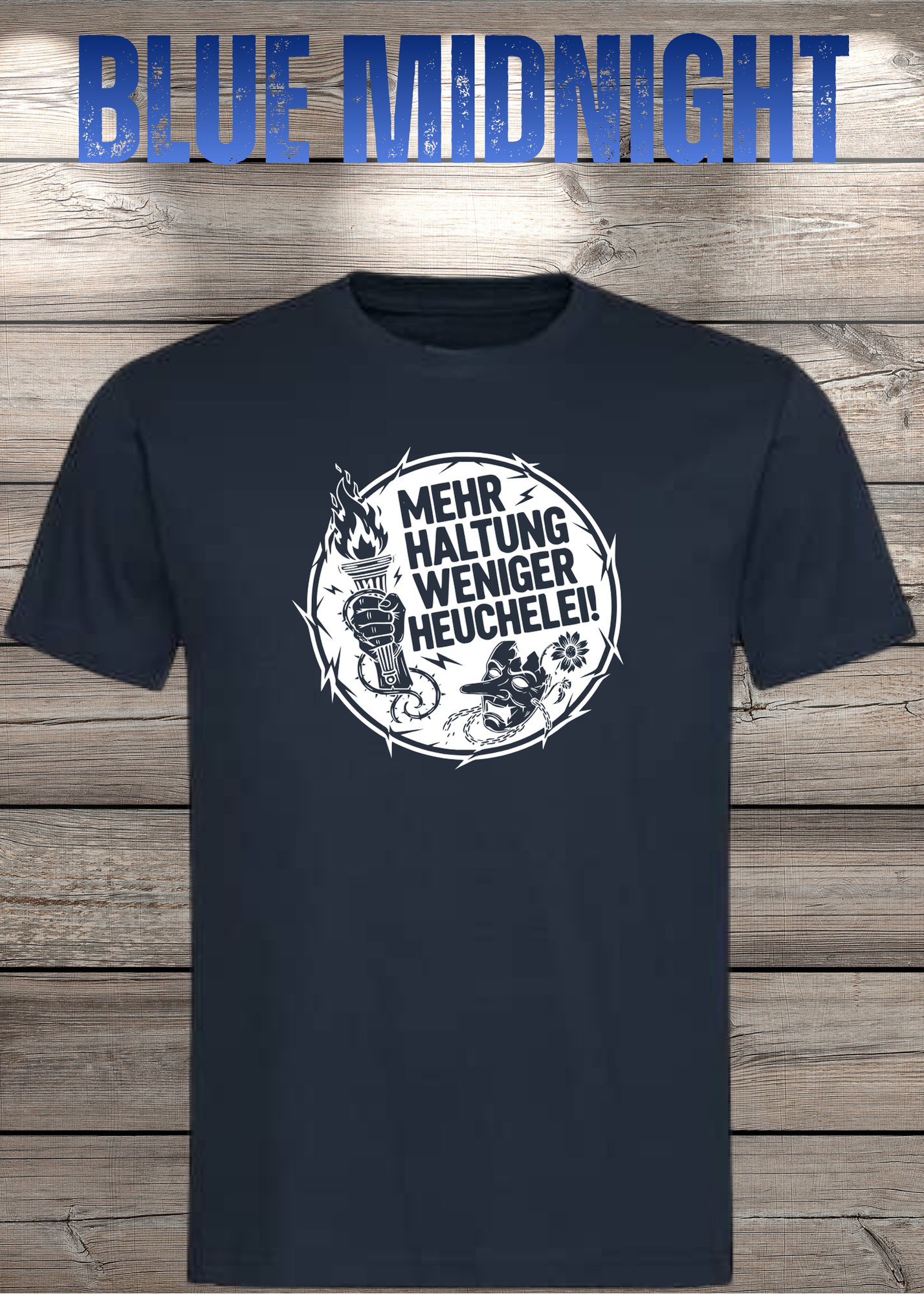 Unisex T-Shirt Mehr Haltung weniger Heuchelei