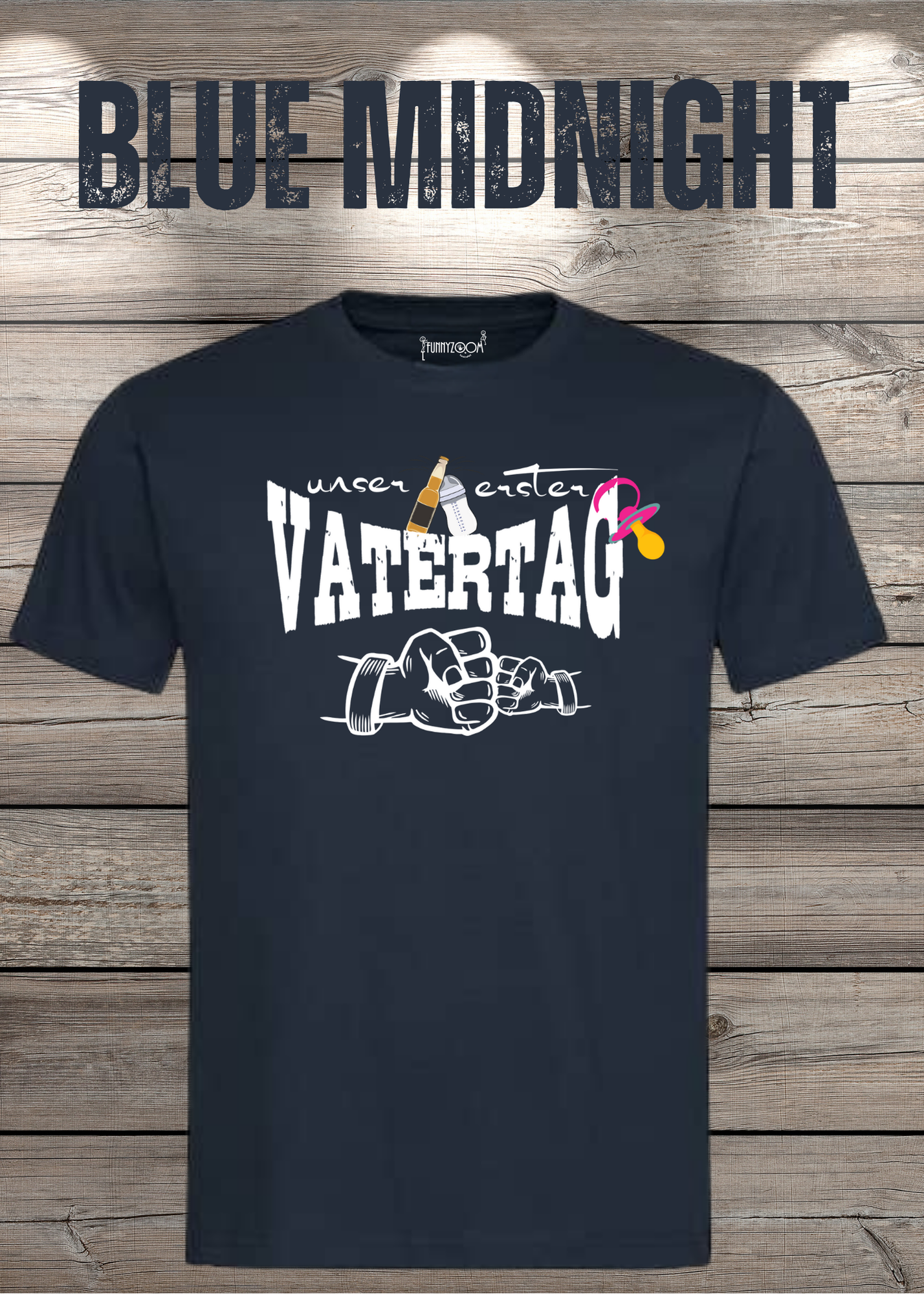 Herren T-Shirt für Papas mit Mädels Unser erster Vatertag Partnerschirt Vater Tochter T-Shirt Geschenkidee Witziges Papa T-Shirt