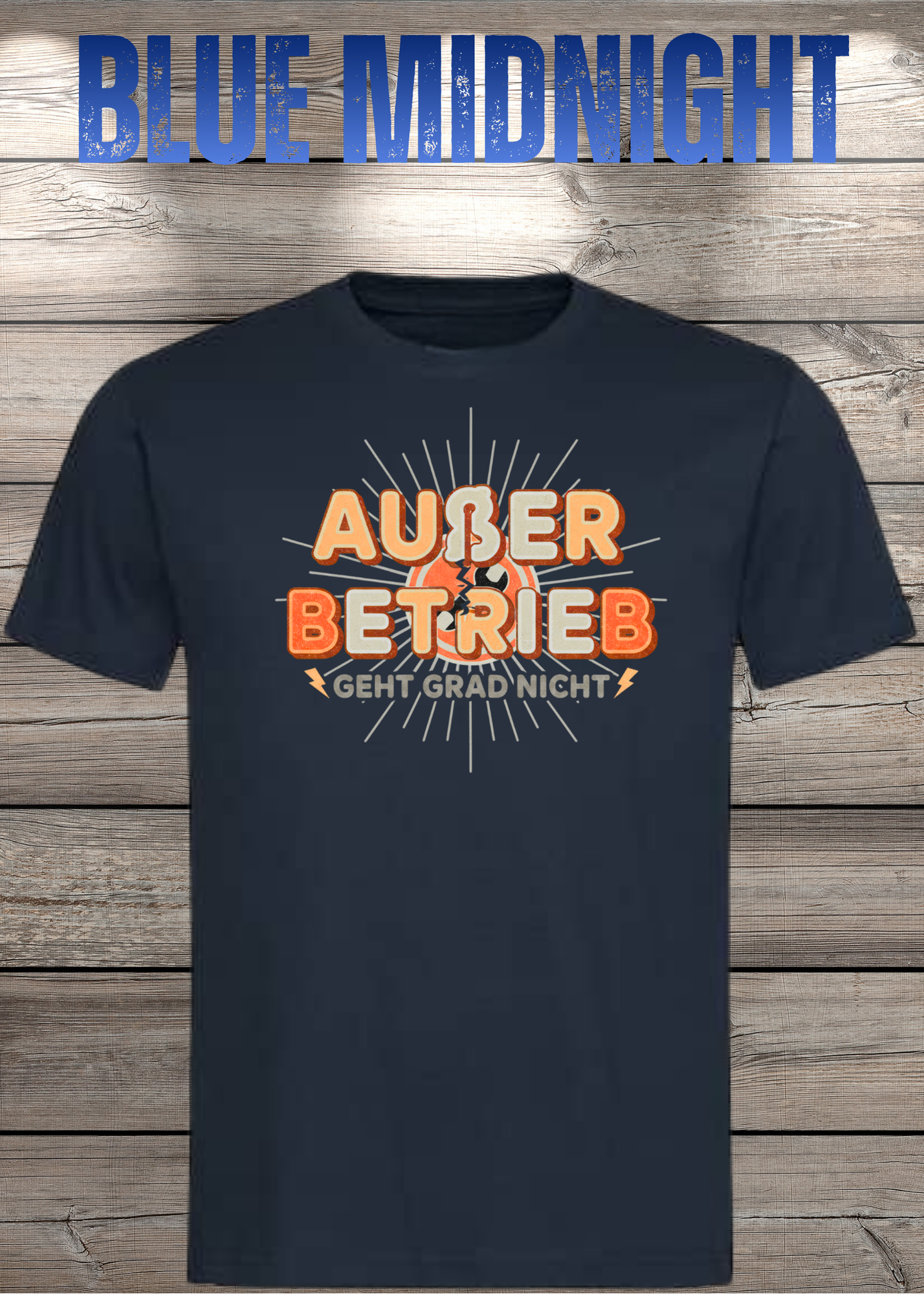 T-Shirt 'Außer Betrieb' - Witziges Spruch-Shirt für Ruhesuchende