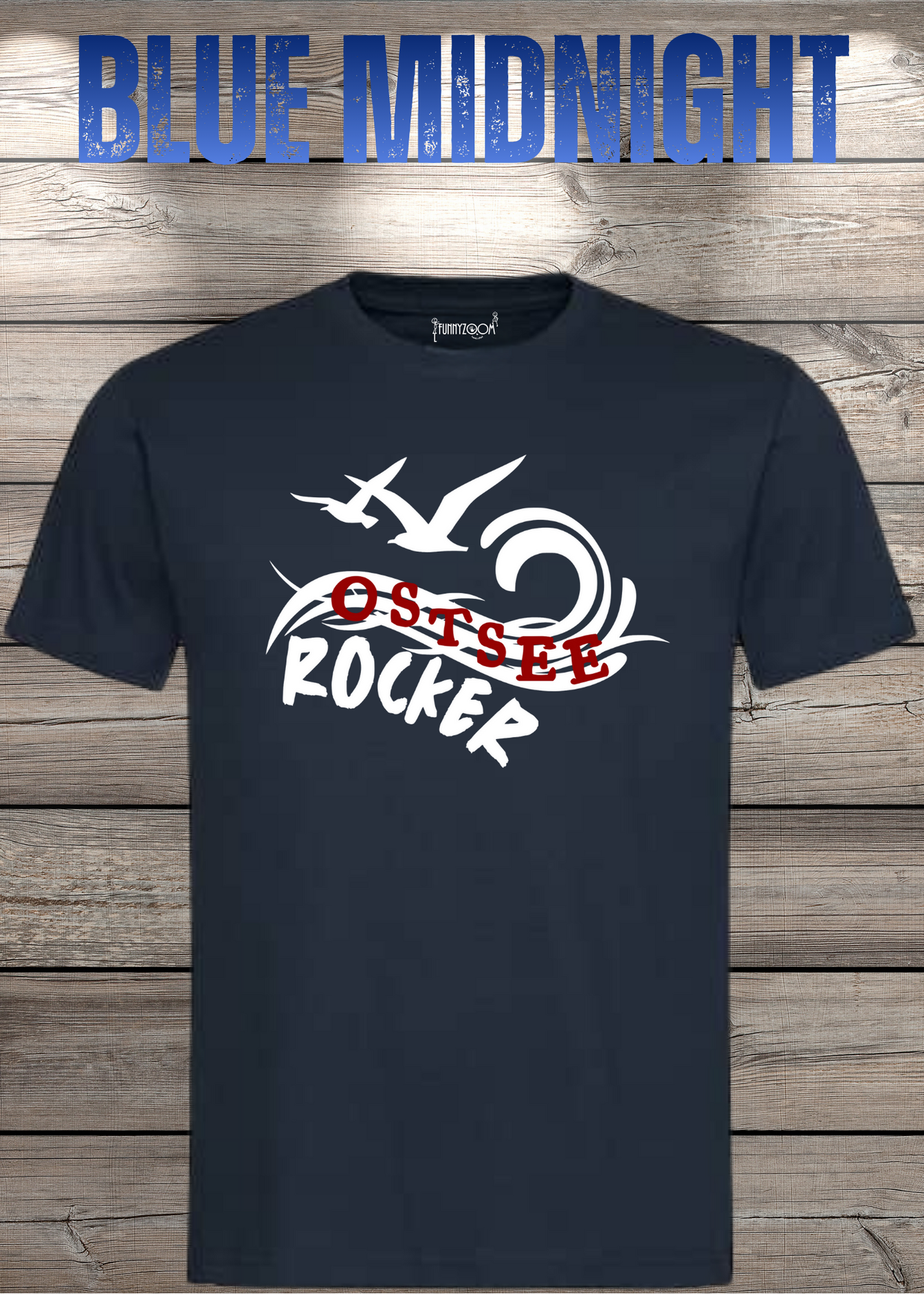 T-Shirt 'Ostsee Rocker' - Norddeutschland Geschenk Unisex Küsten-Style