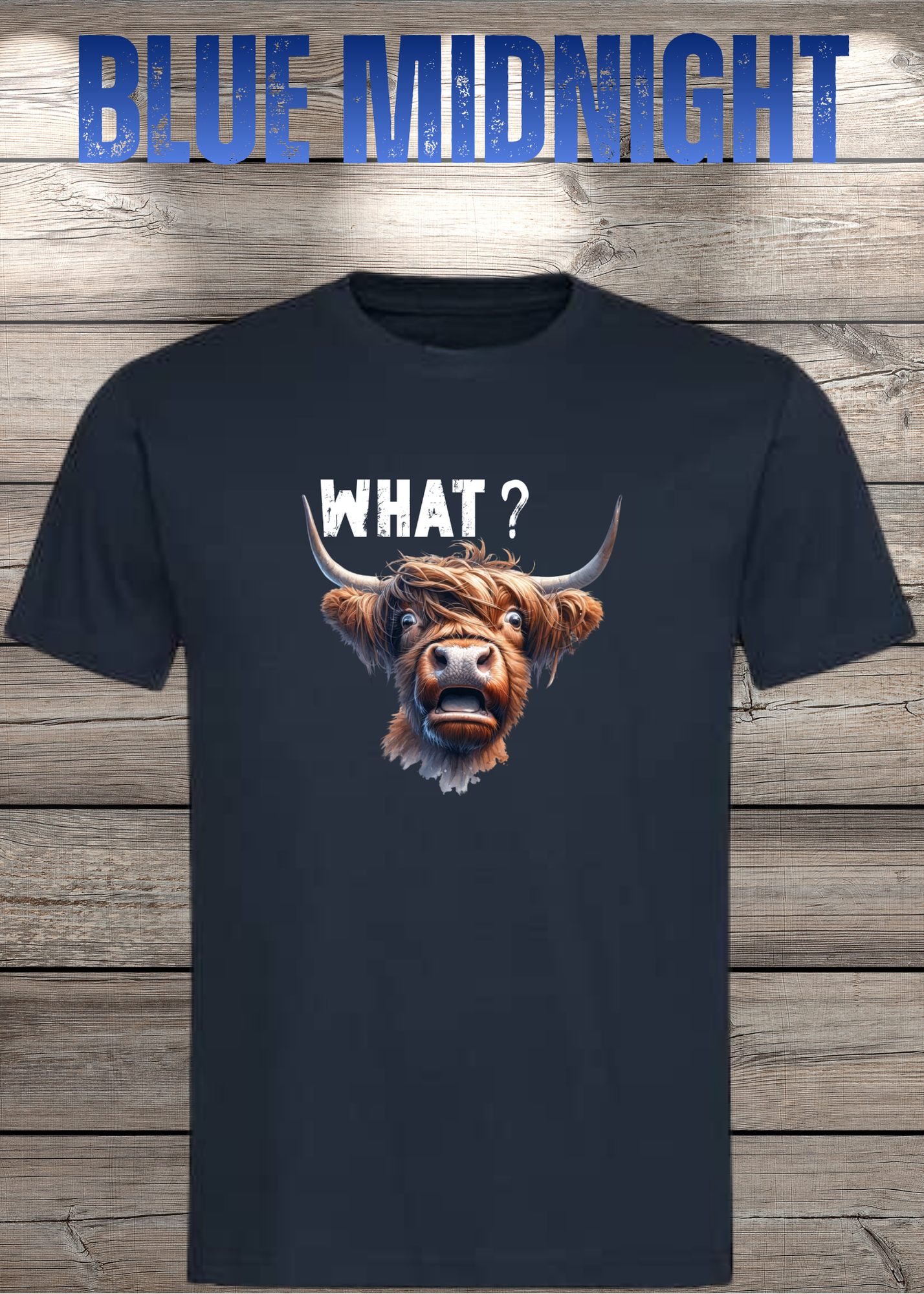 What?! Highland Kuh Unisex T-Shirt - Verwirrt aber Süß!
