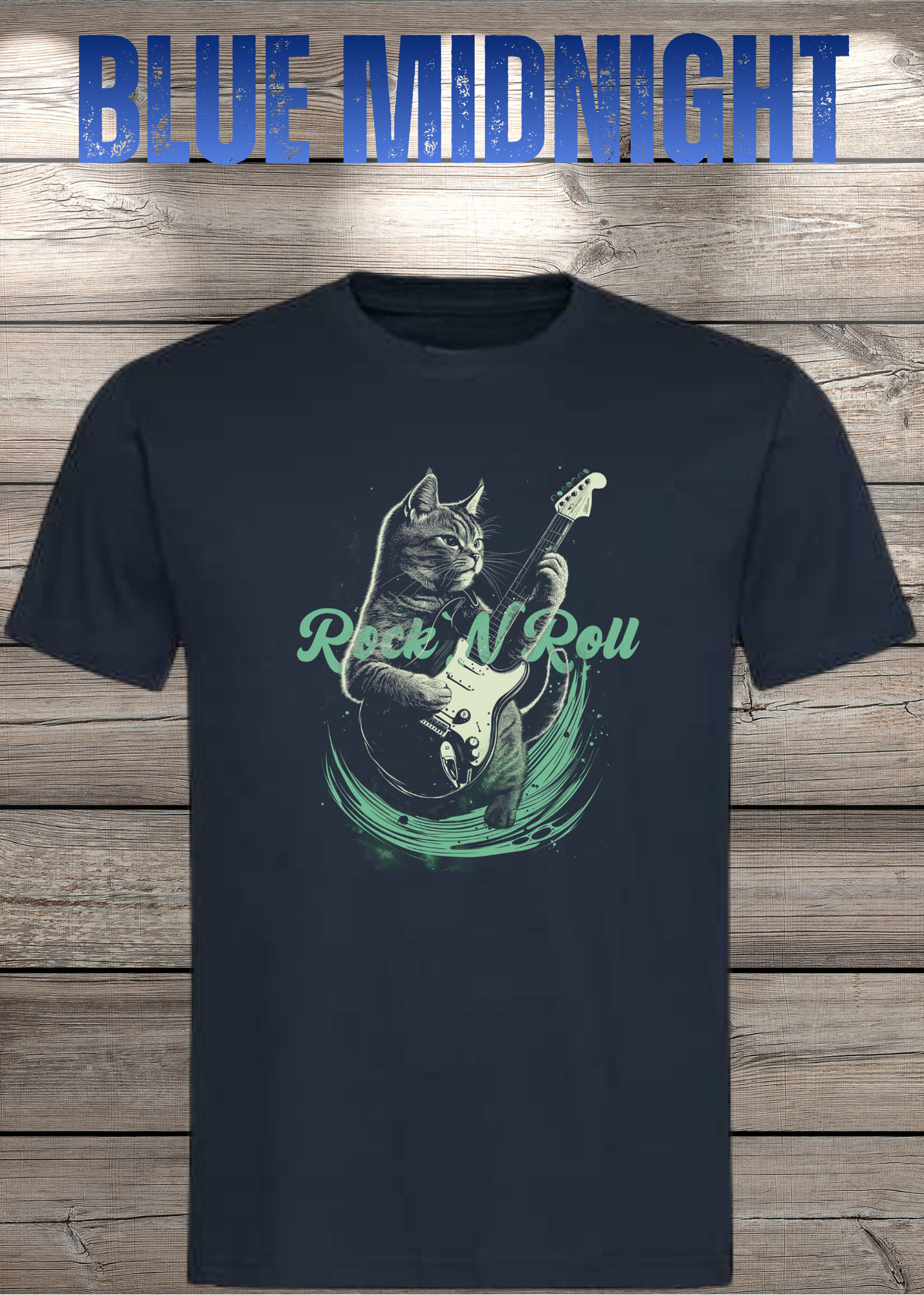 Katzenrocker - Rock n Roll Unisex T-Shirt für Musikliebhaber
