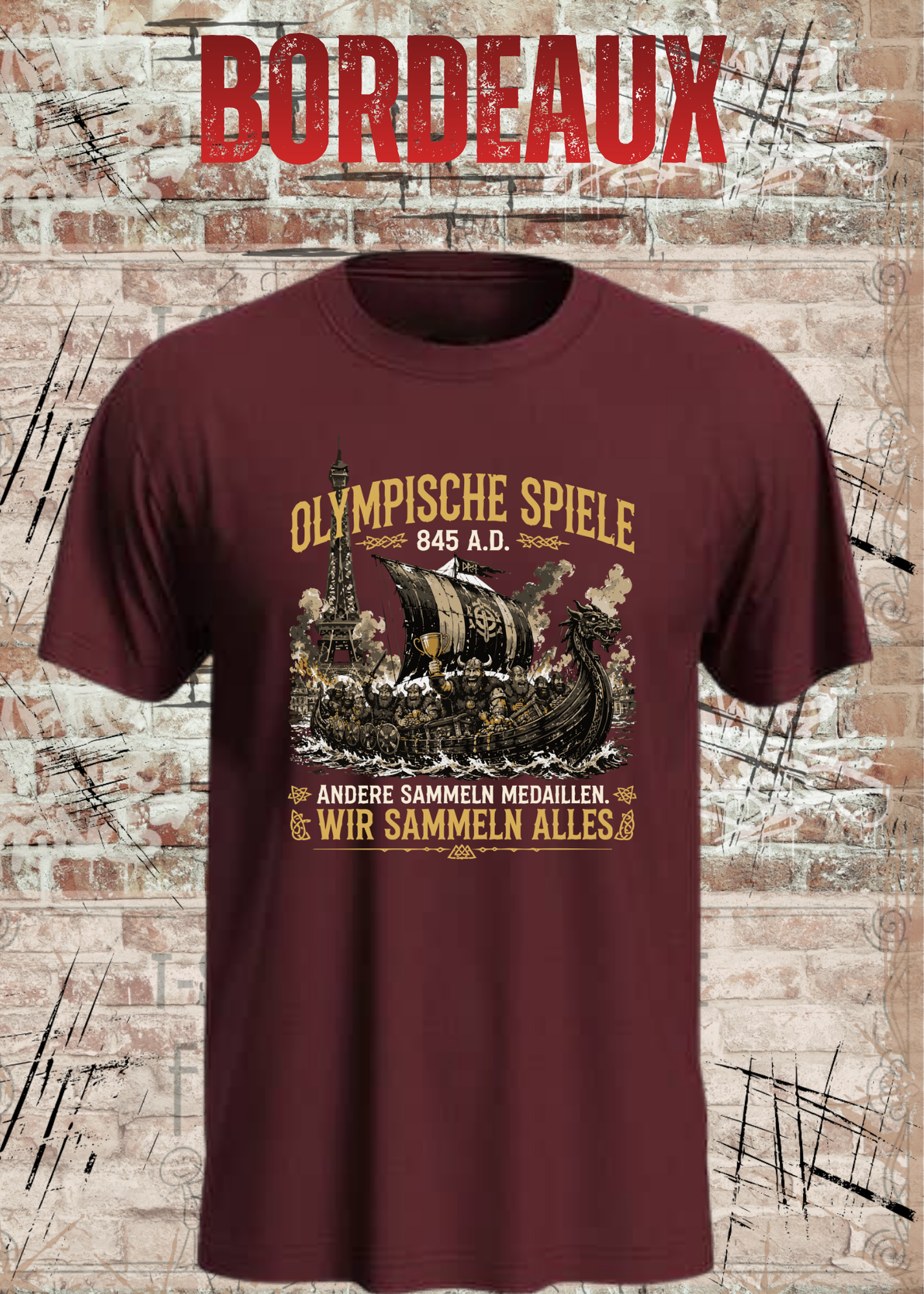 Olympische Spiele 845 A.D. Wikinger T-Shirt – Andere sammeln Medaillen wir sammeln alles Unisex