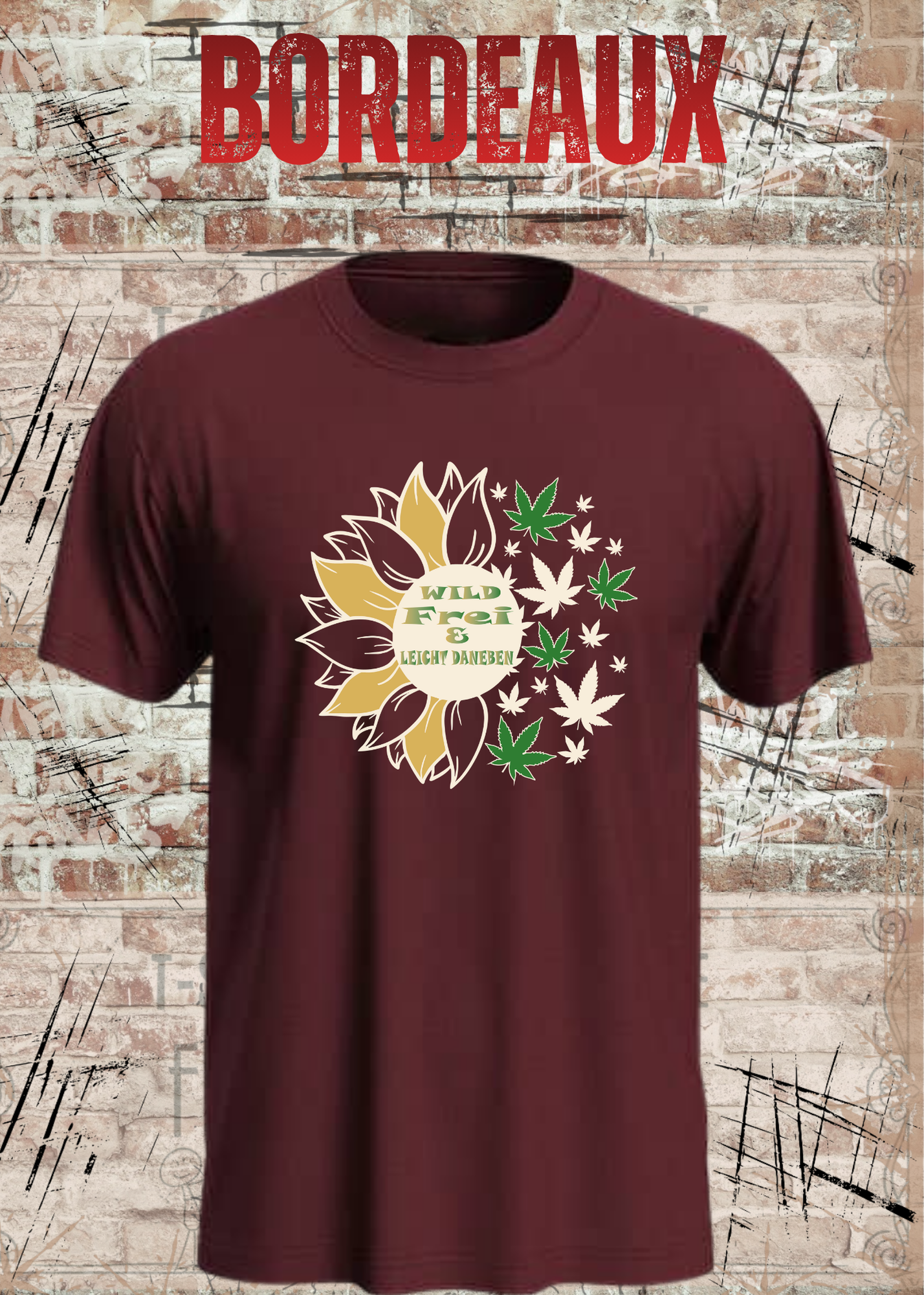 Wild Frei & Leicht Daneben Sonnenblumen Unisex T-Shirt