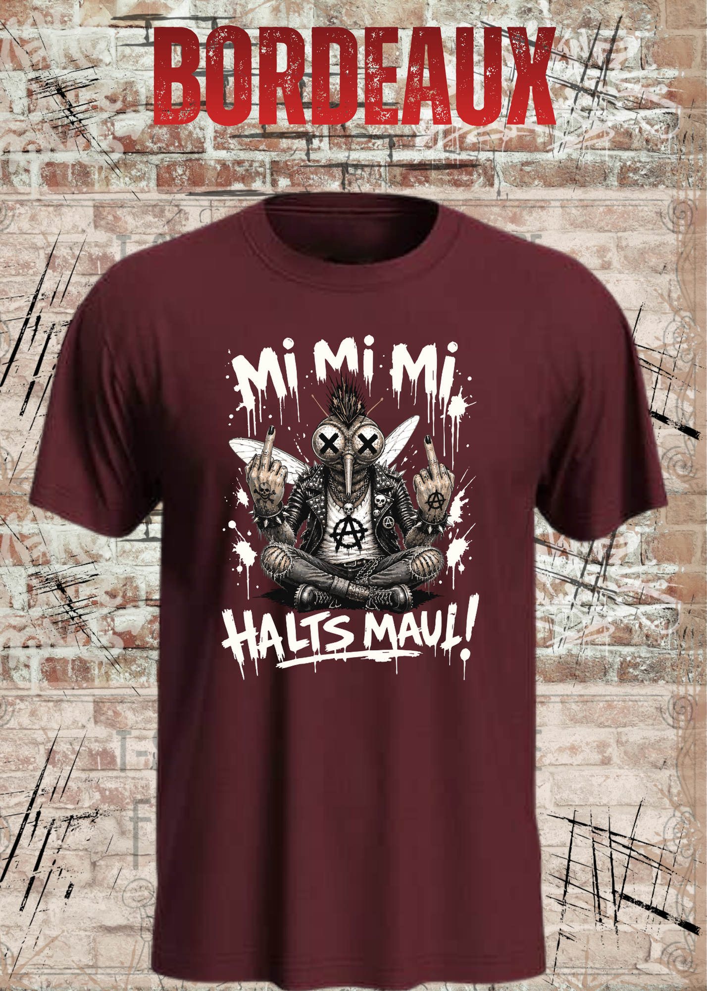 Stech-Mücke Manni T-Shirt – Mi Mi Mi Halt’s Maul Punk Shirt