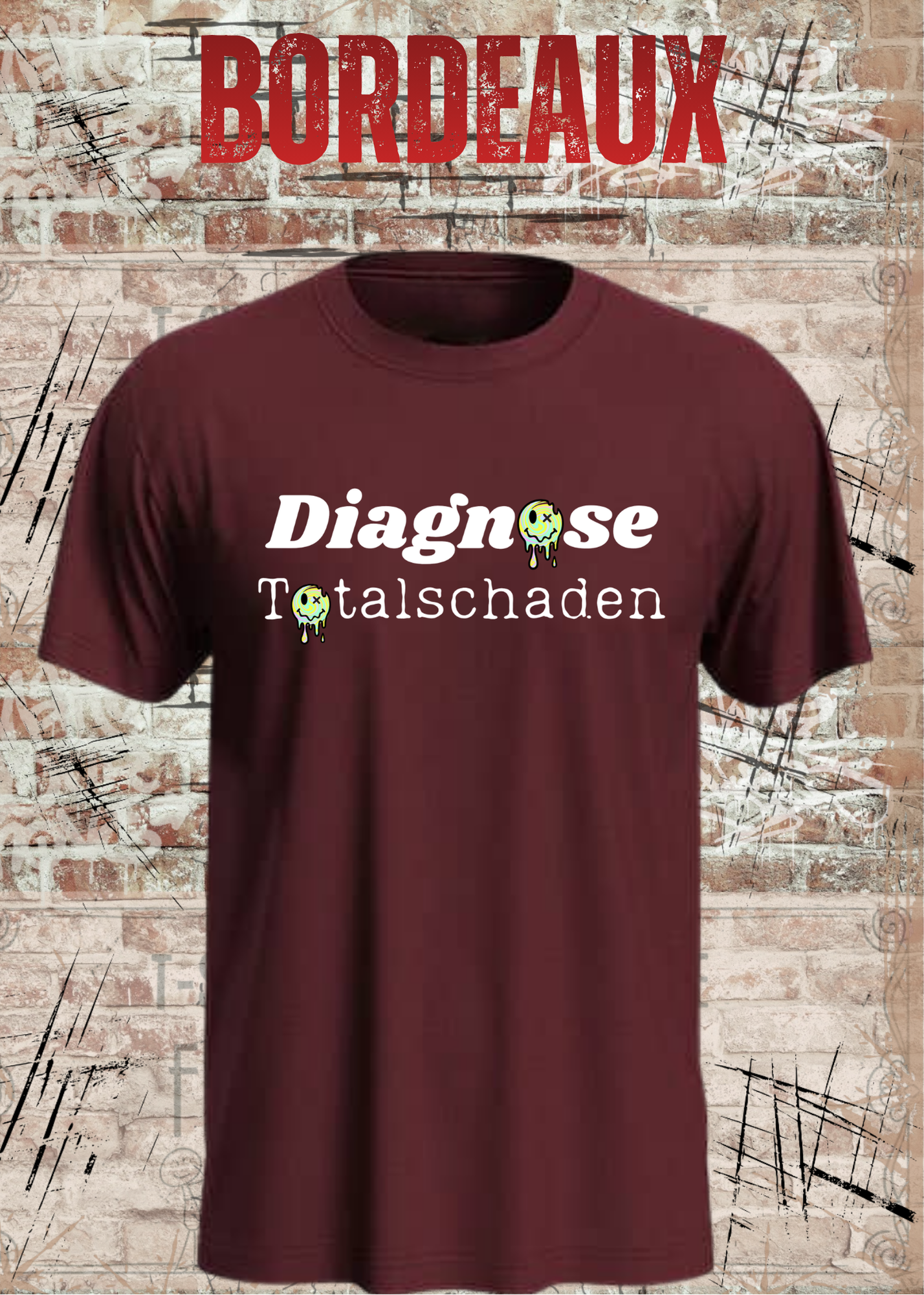 Diagnose Totalschaden – Lustiges T-Shirt mit schwarzem Humor