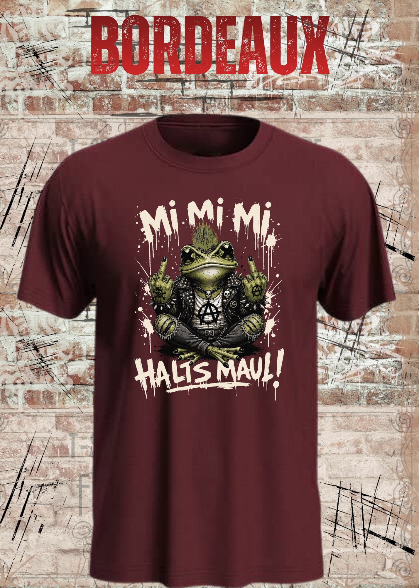 Motz-Frosch Fridolin T-Shirt – Mi Mi Mi Halt’s Maul Punk Shirt