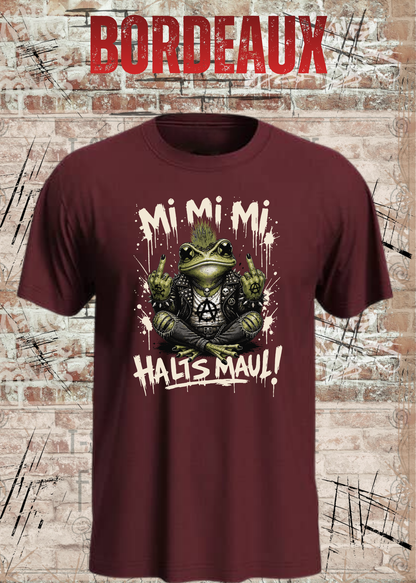 Motz-Frosch Fridolin T-Shirt – Mi Mi Mi Halt’s Maul Punk Shirt