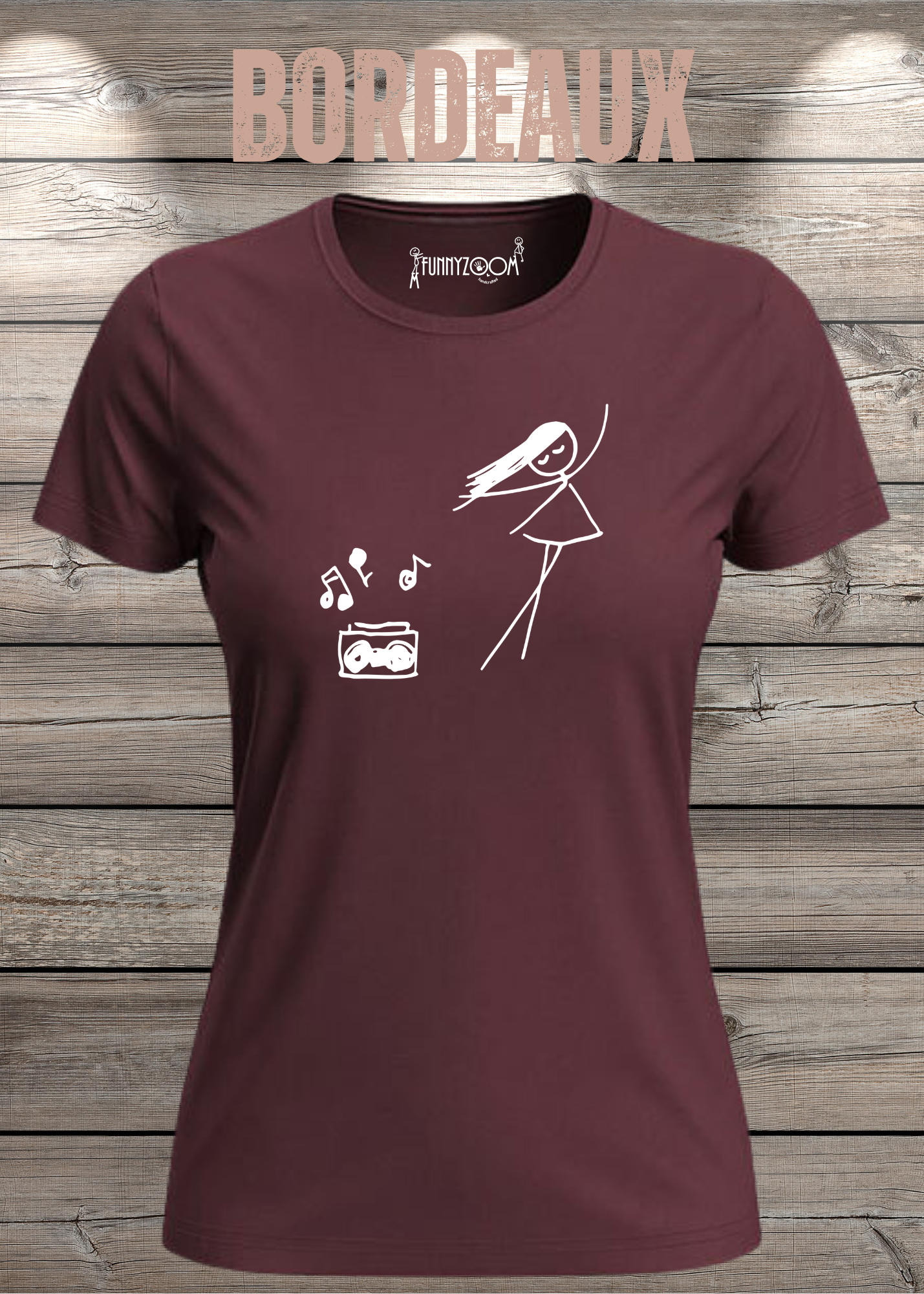 Damen T-Shirt Music for Life - T-Shirt Geschenkidee, lustiges T-Shirt, T-Shirt Musik, witziges T-Shirt, Freizeit T-Shirt Musik