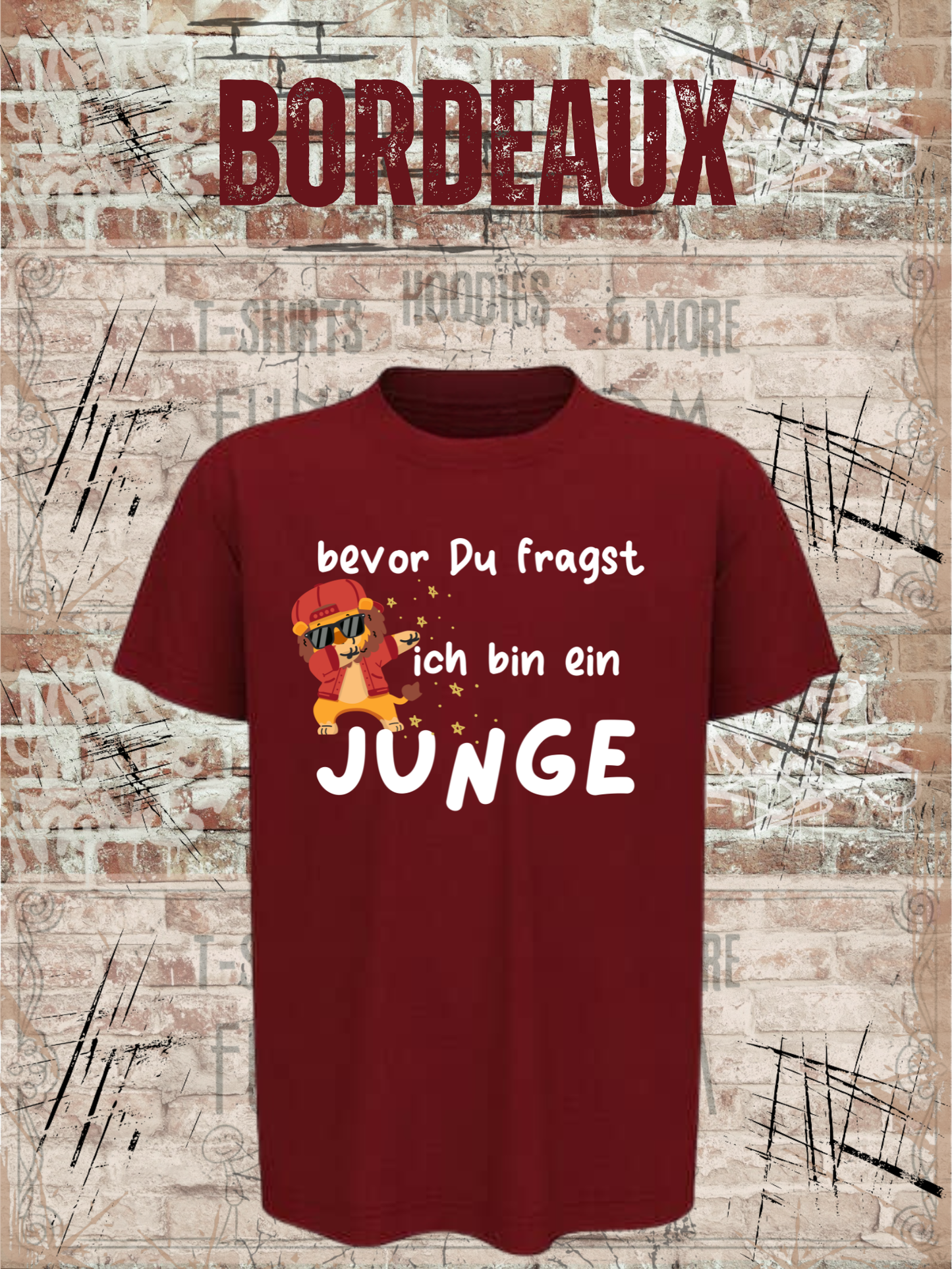 Kinder T-Shirt „Bevor Du fragst – ich bin ein Junge!“ | Lustiges Jungen Shirt