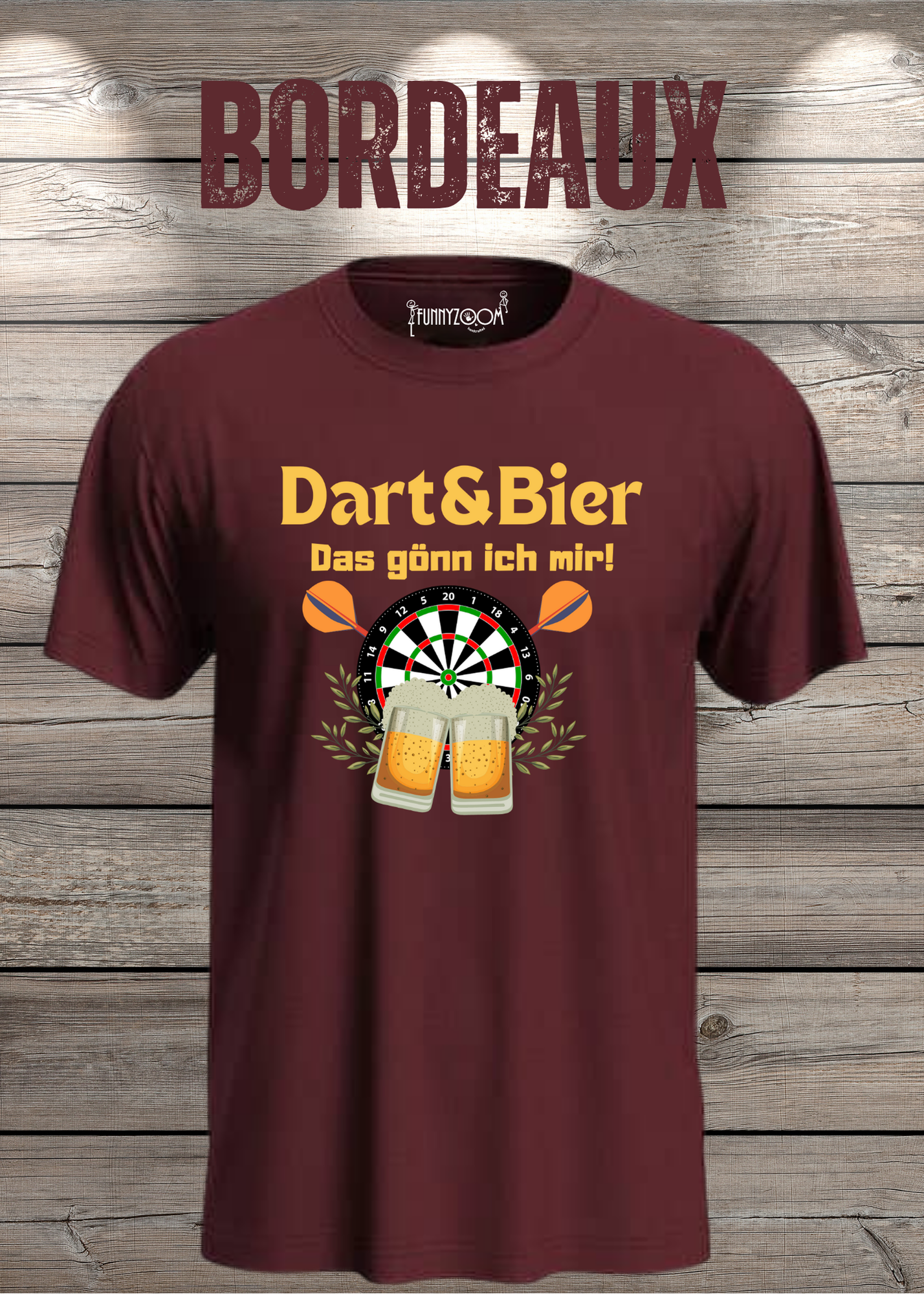 T-Shirt Dart & Bier das Gönn ich mir Witziges T-Shirt mit Spruch Geschenkidee Unisex