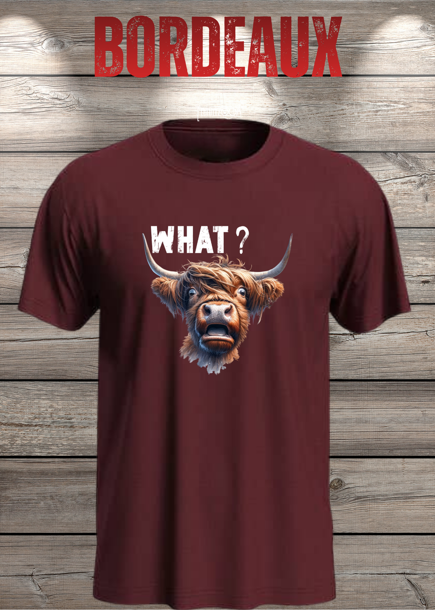 What?! Highland Kuh Unisex T-Shirt - Verwirrt aber Süß!