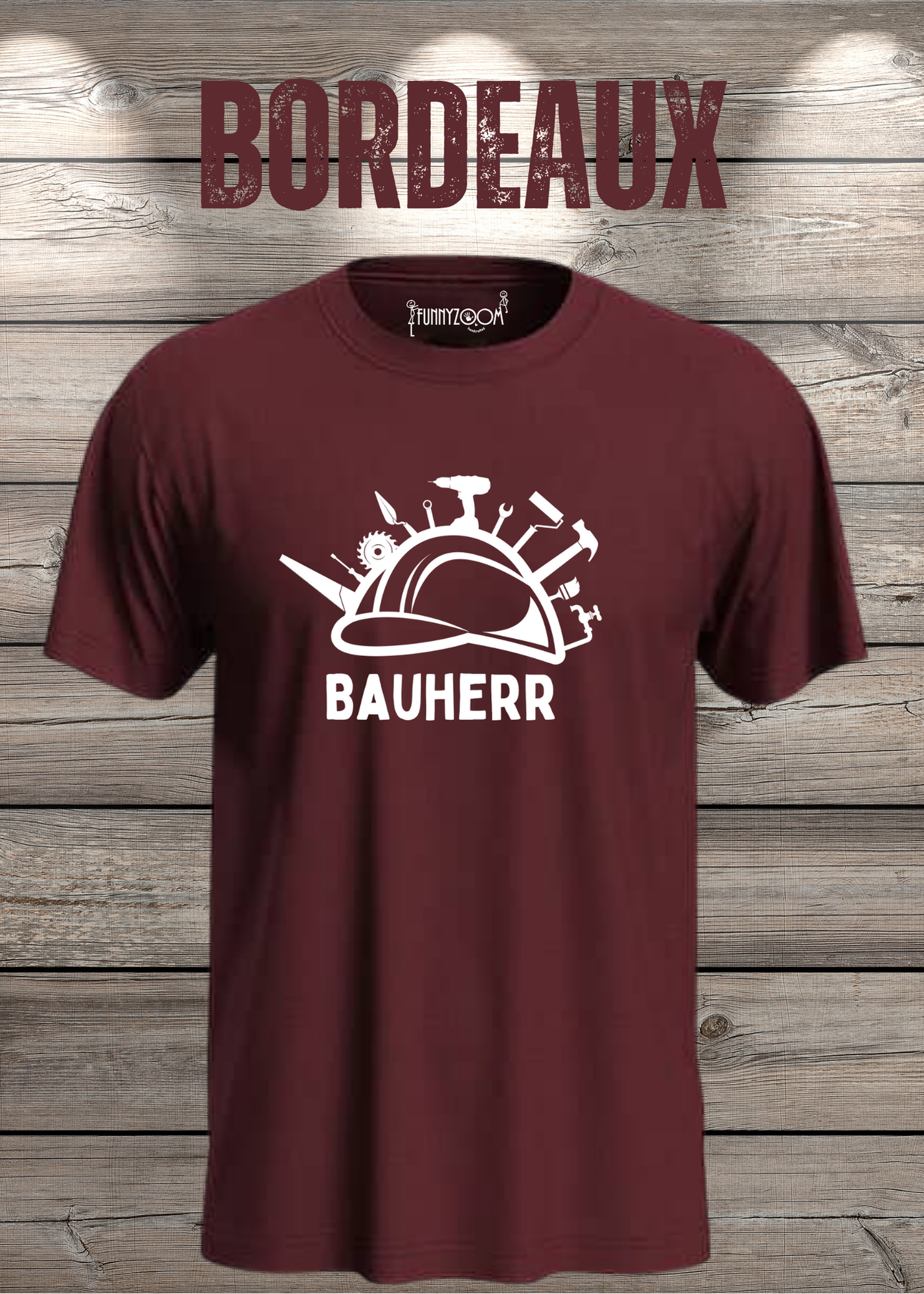 Herren T-Shirt Bauherr Geschenkidee für Hausbesitzer Witziges T-Shirt mit Spruch Lustiges Freizeit T-Shirt Haus bauen
