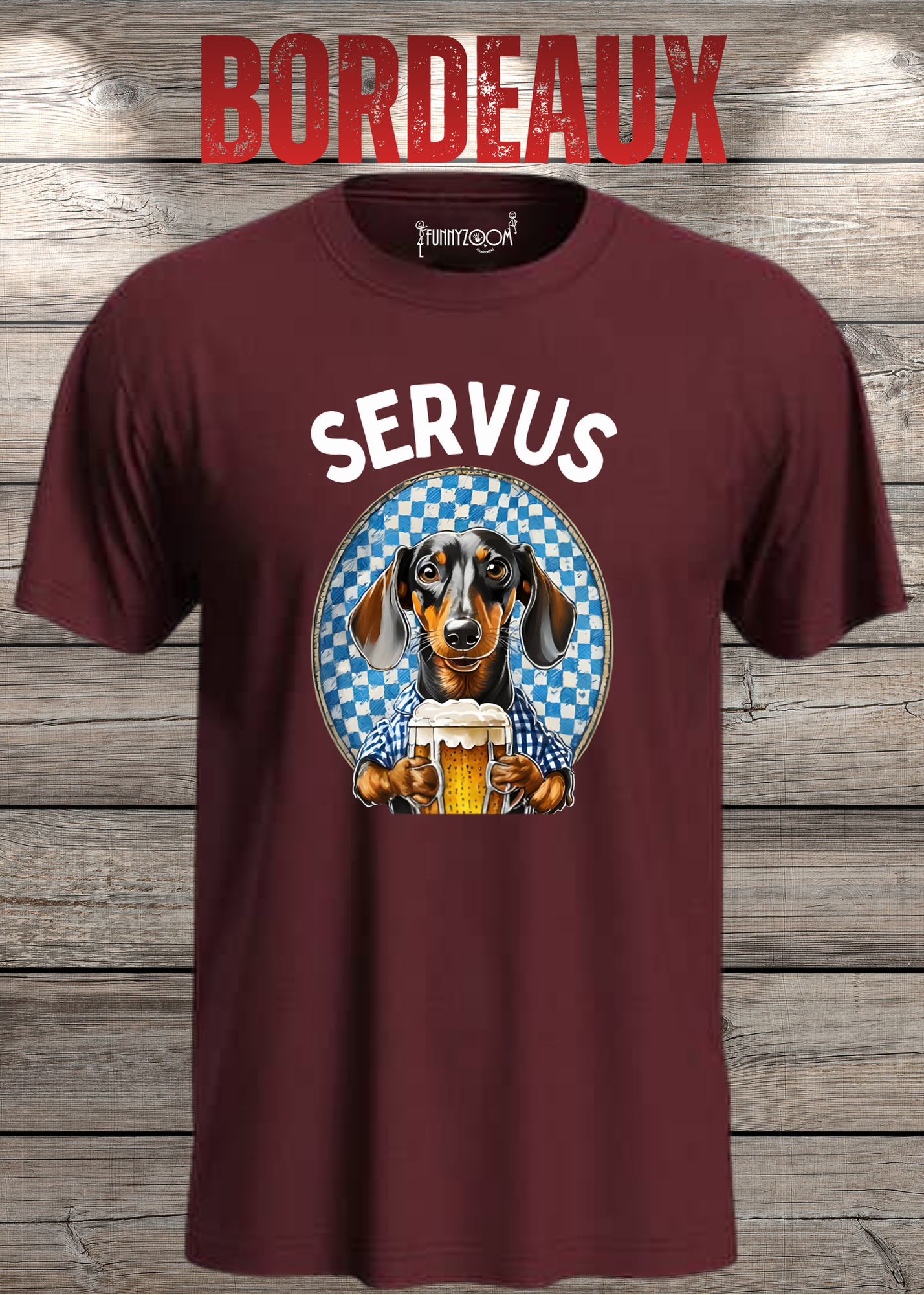 Servus Dackel Bayern Bier T-Shirt - Witzige Geschenkidee Unisex