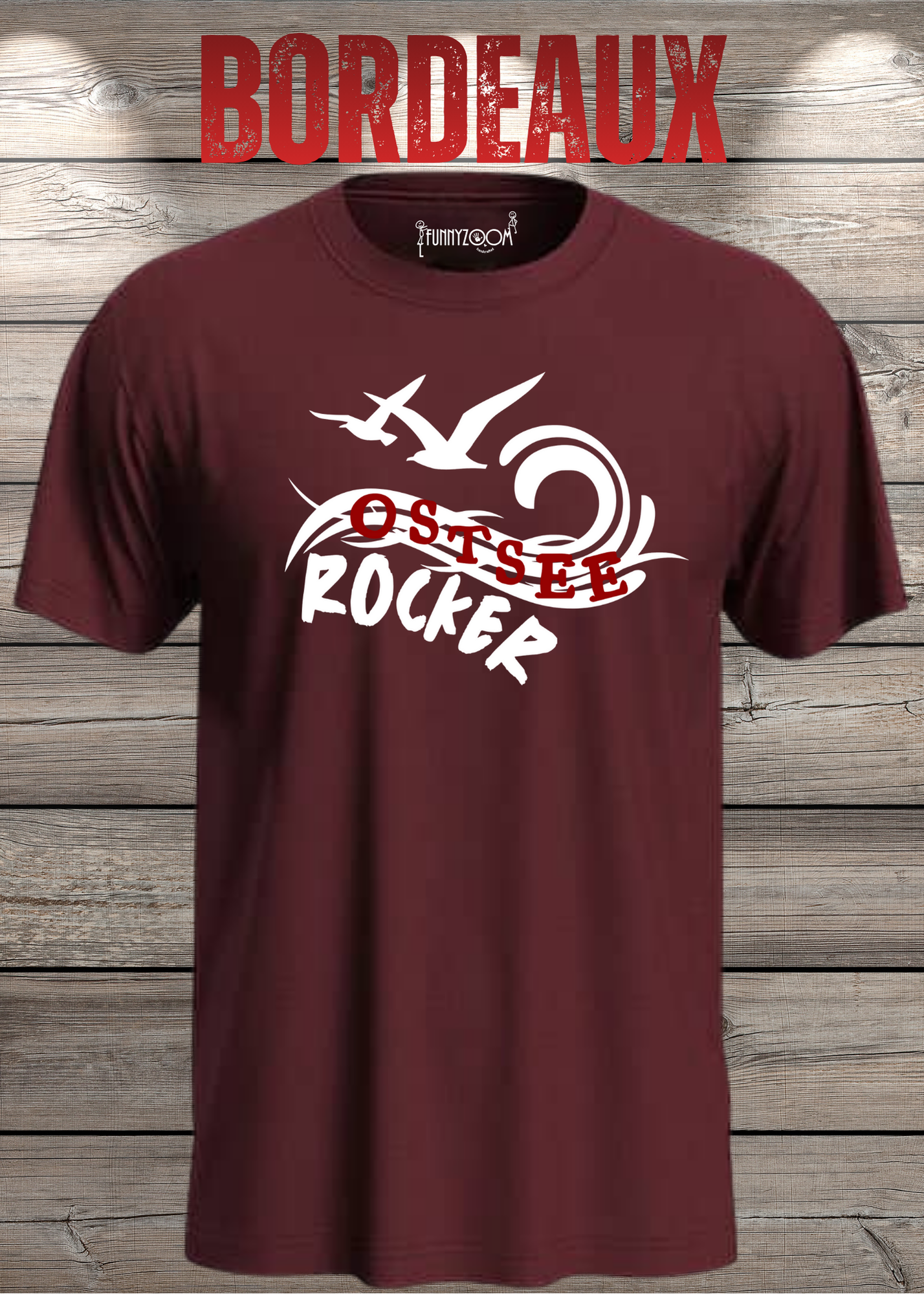 T-Shirt 'Ostsee Rocker' - Norddeutschland Geschenk Unisex Küsten-Style