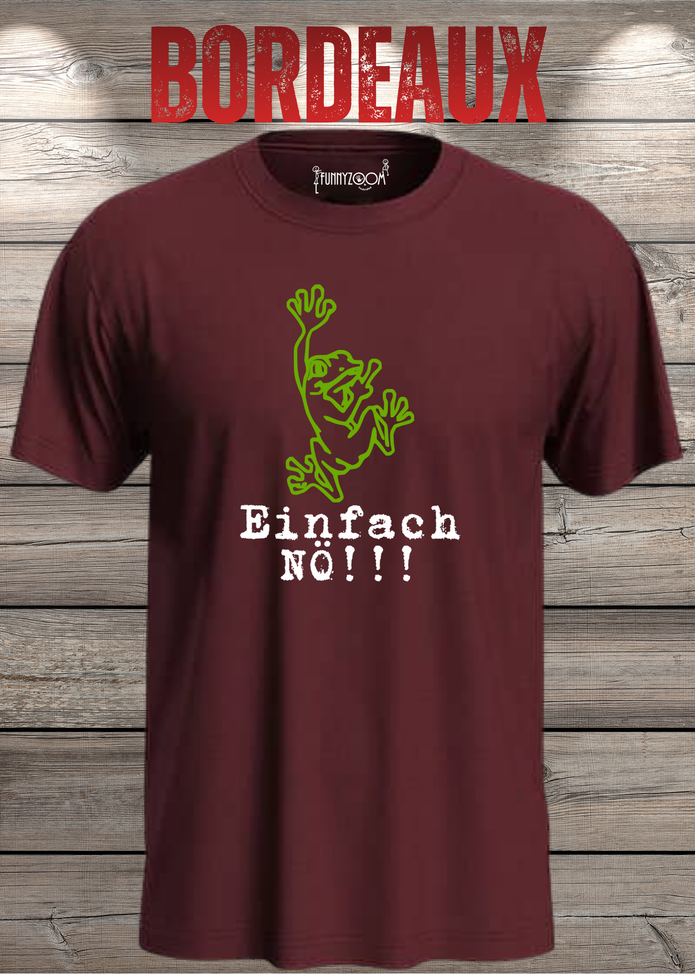 T-Shirt Einfach NÖ!!! Lustige Sprüche Geschenkidee Geburtstag Freizeit Frosch Unisex viele Farben