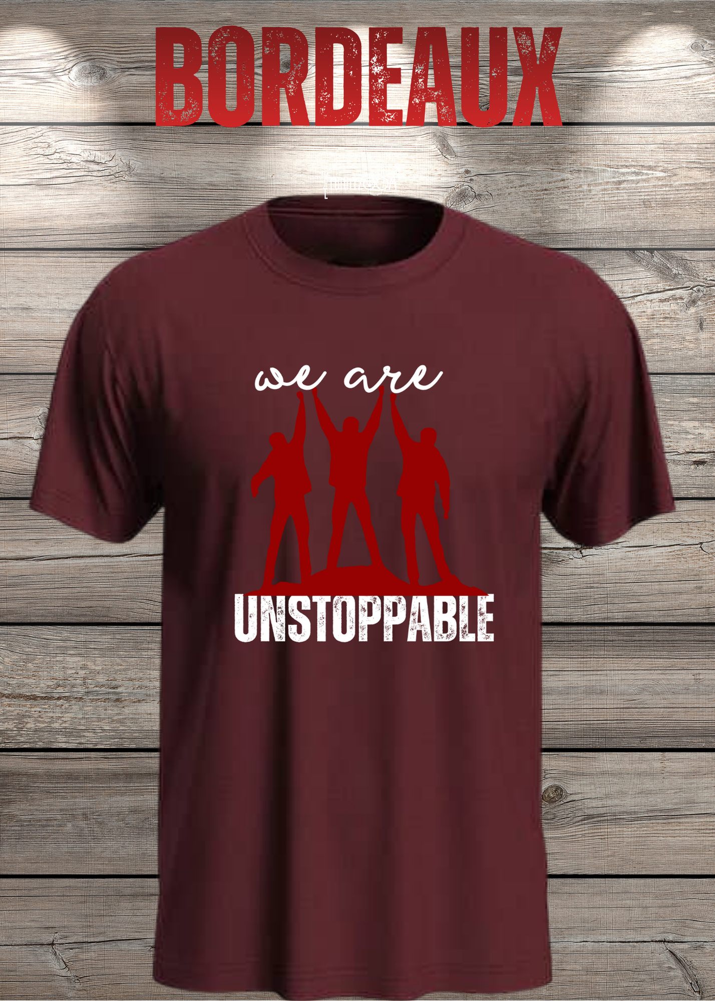 T-Shirt 'We are unstoppable' - Motivations Team-Shirt für Unaufhaltsame