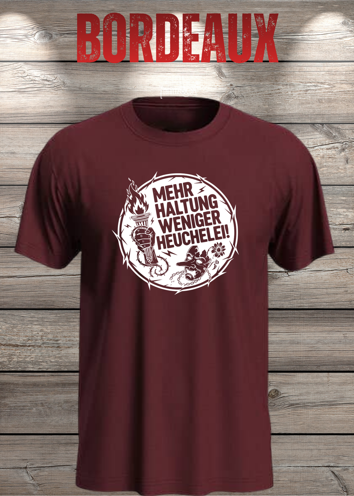 Unisex T-Shirt Mehr Haltung weniger Heuchelei