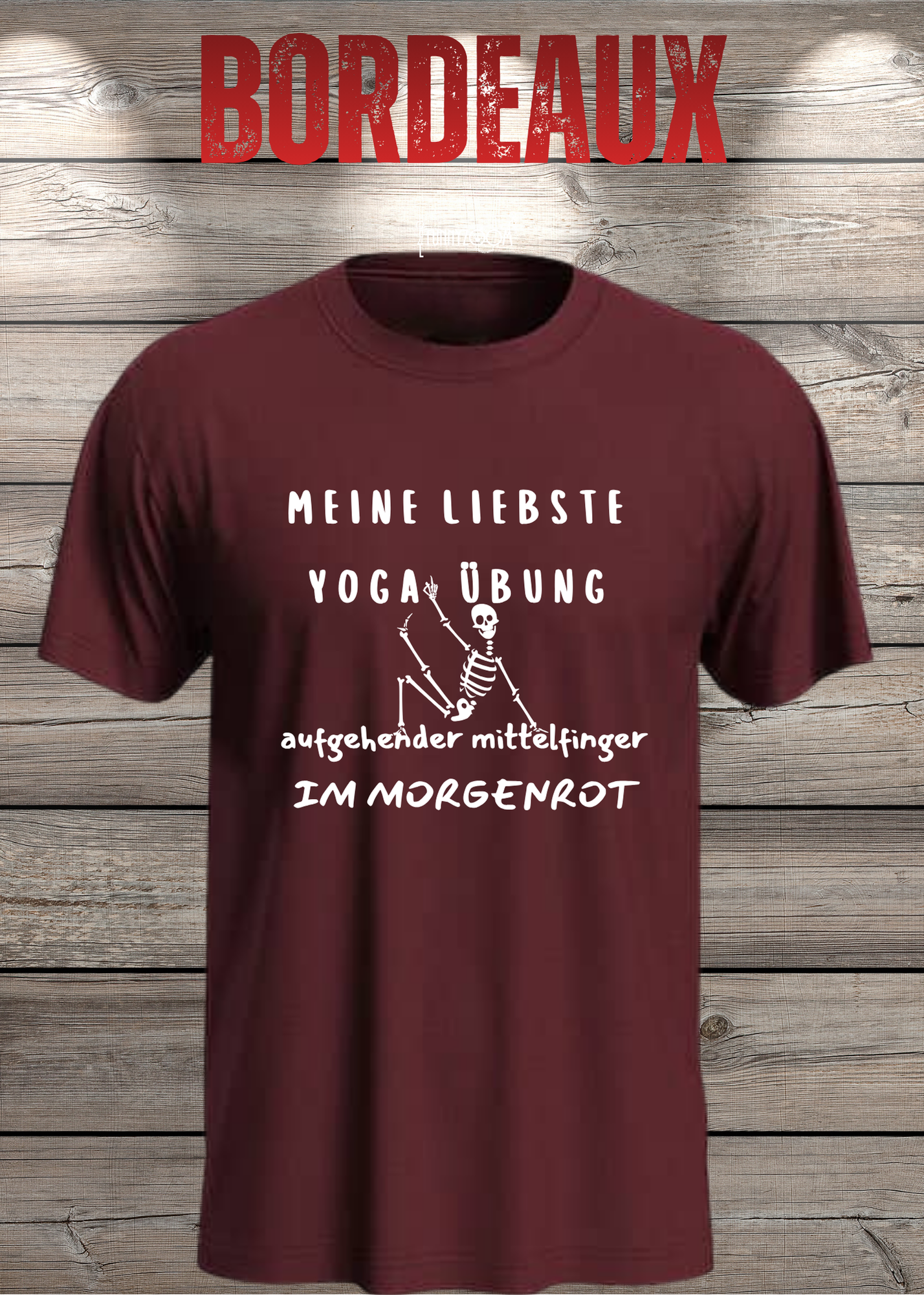 Meine liebste Yoga Übung: Aufgehender Mittelfinger im Morgenrot - Witziges T-Shirt Unisex