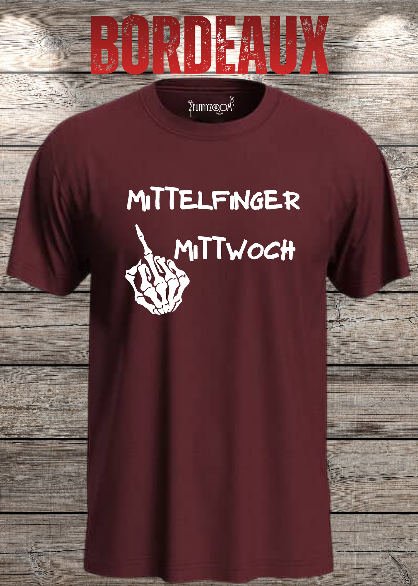 T-Shirt Mittelfinger Mittwoch Lustige Sprüche Geschenkidee Geburtstag Freizeit Unisex viele Farben