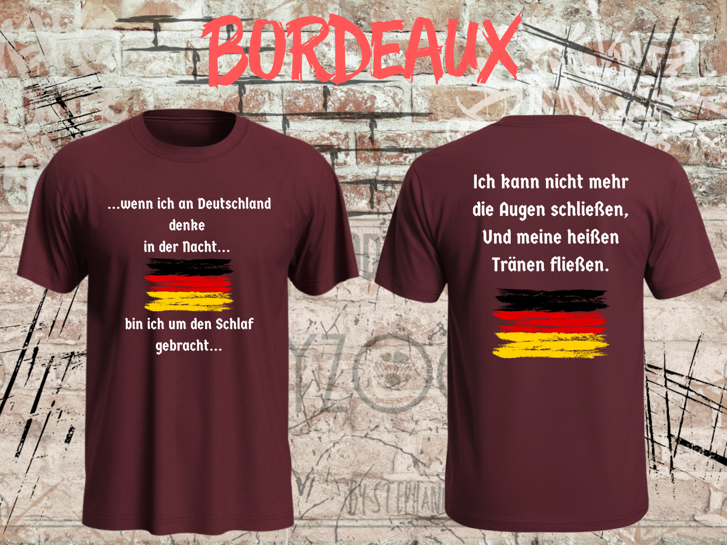Heinrich Heine T-Shirt „Wenn ich an Deutschland denke“ – Literatur Shirt Unisex