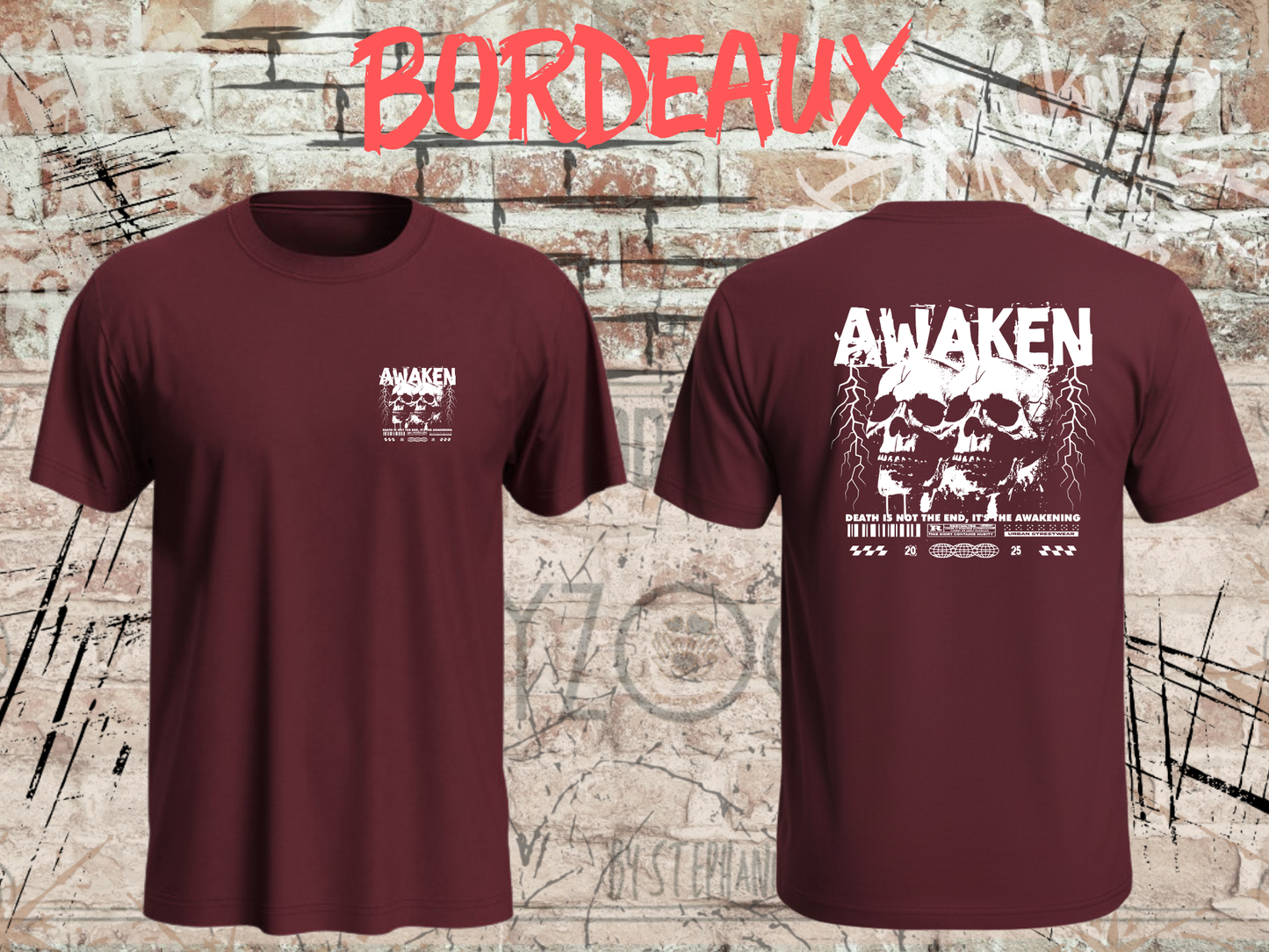 Awaken the Death - Gothic Skull T-Shirt mit Totenkopf