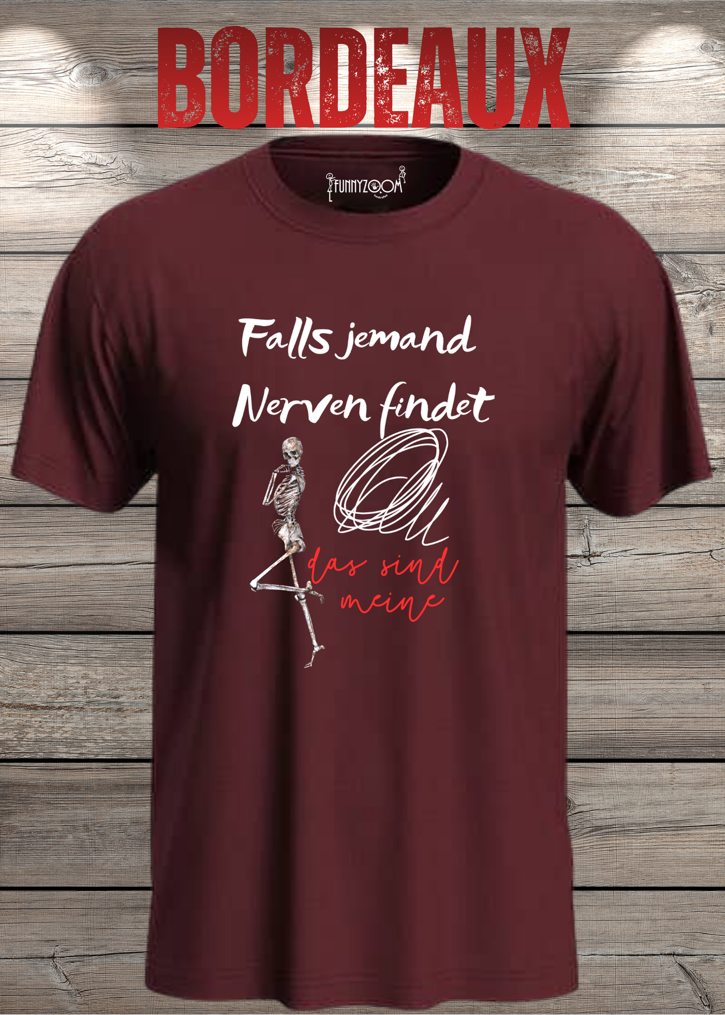 T-Shirt 'Falls jemand Nerven findet das sind meine' - Witziges Geschenk Unisex