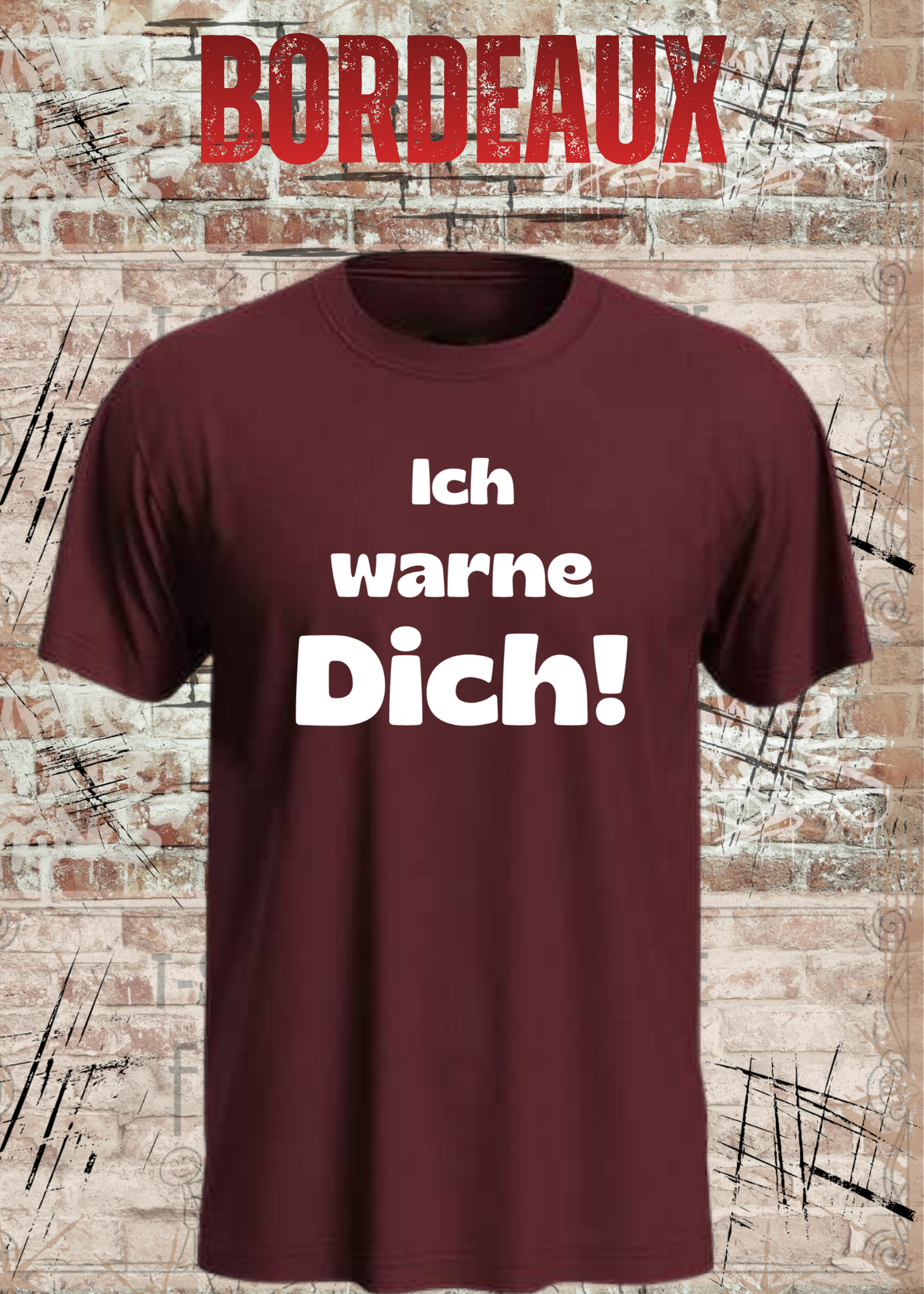 Ich warne Dich! Lustiges Spruch T-Shirt | Witziges Unisex Humor Shirt für Damen & Herren