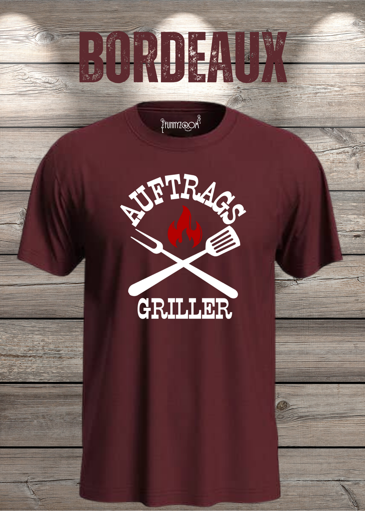 T-Shirt Auftrags-Griller Geschenkidee für Grillmeister Witziges T-Shirt mit Spruch Lustiges Unisex T-Shirt BBQ
