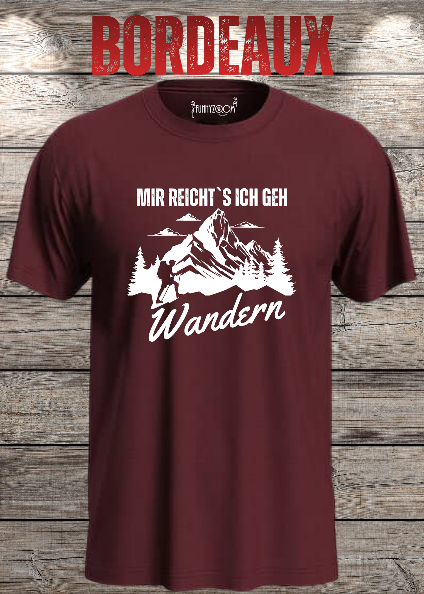 T-Shirt 'Mir reichts ich geh wandern!' - Witziges Wanderer Geschenk Unisex