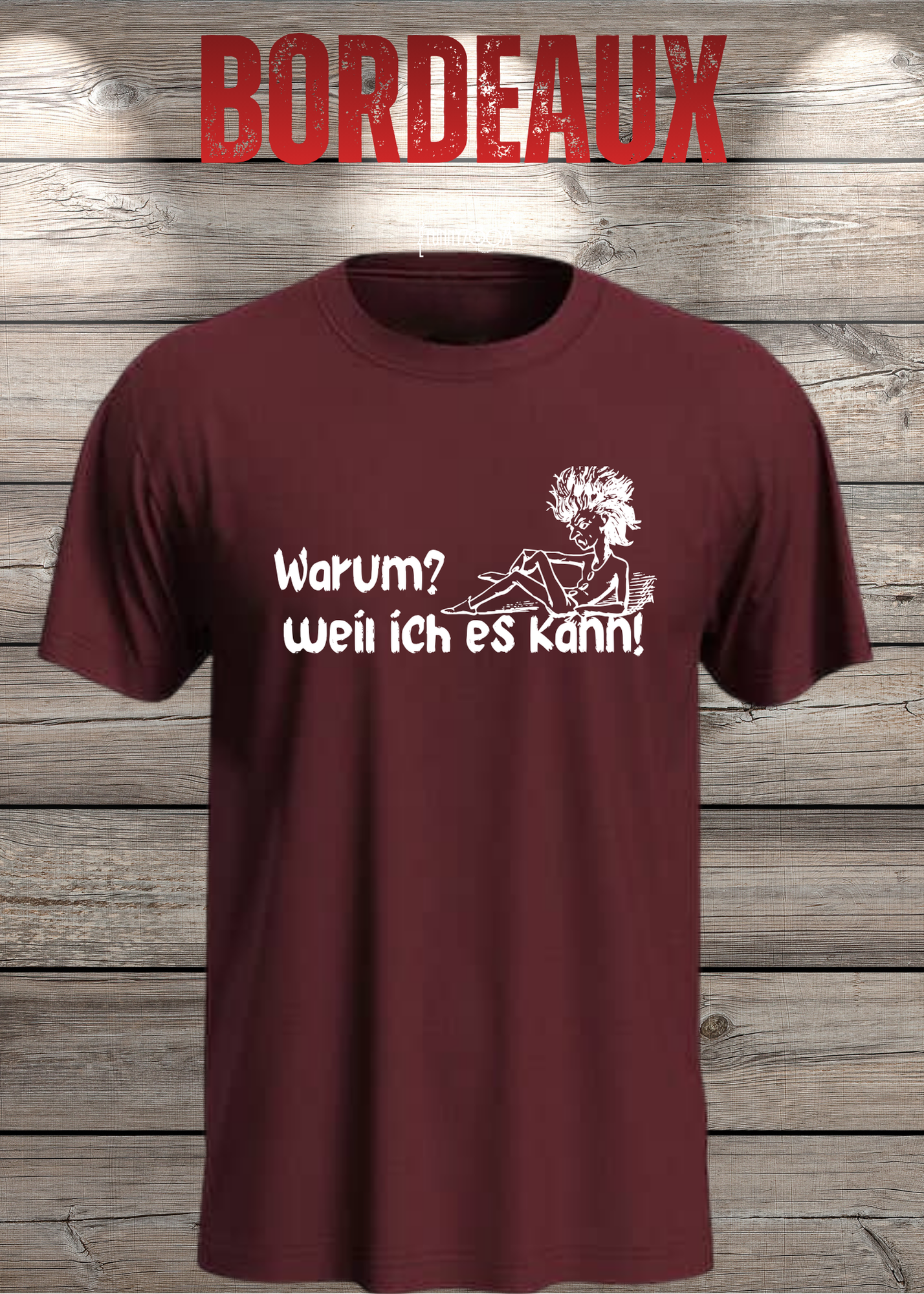 T-Shirt 'Warum? Weil ich es kann!' - Selbstbewusstes Spruch-Shirt für Macher