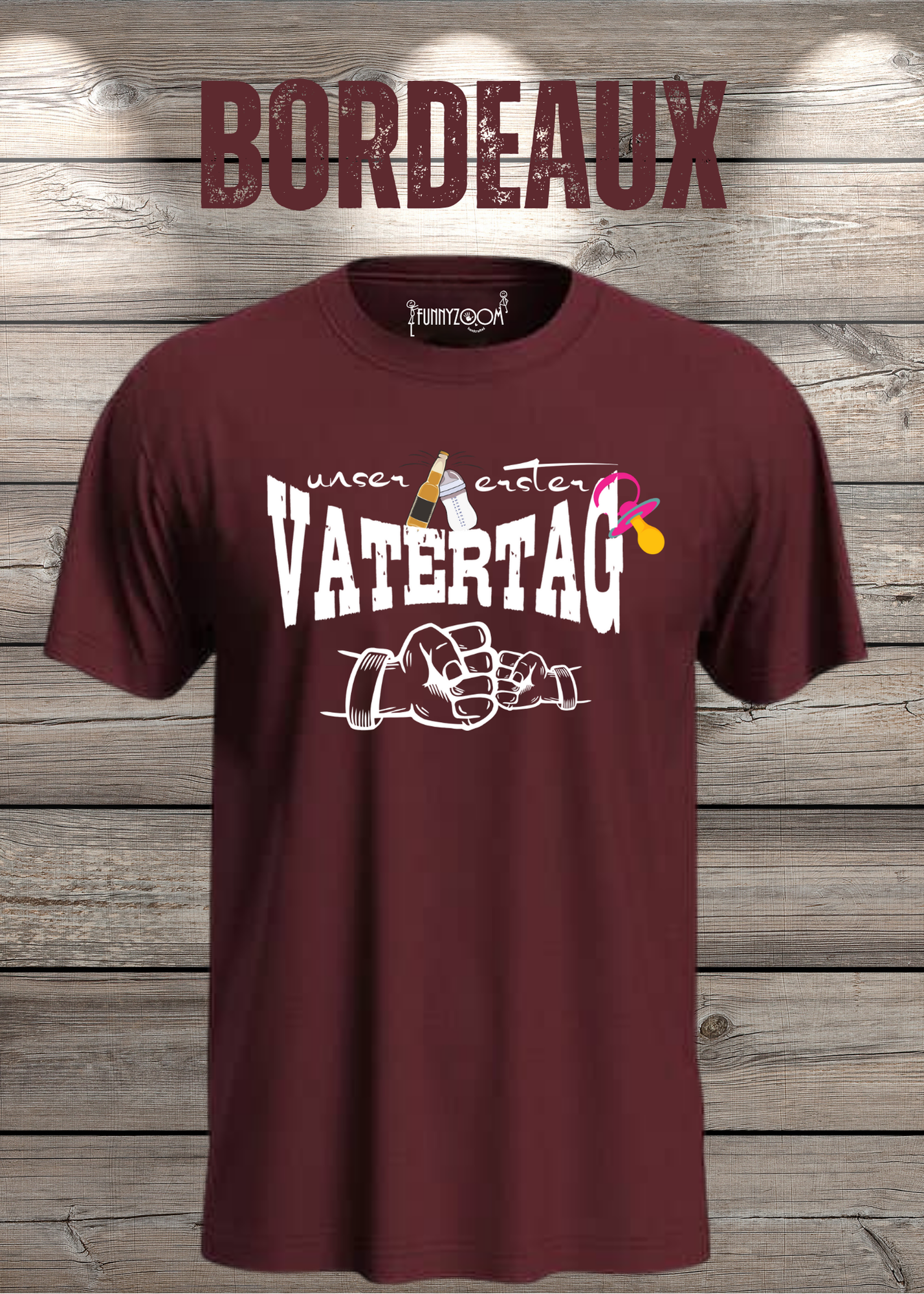 Herren T-Shirt für Papas mit Mädels Unser erster Vatertag Partnerschirt Vater Tochter T-Shirt Geschenkidee Witziges Papa T-Shirt