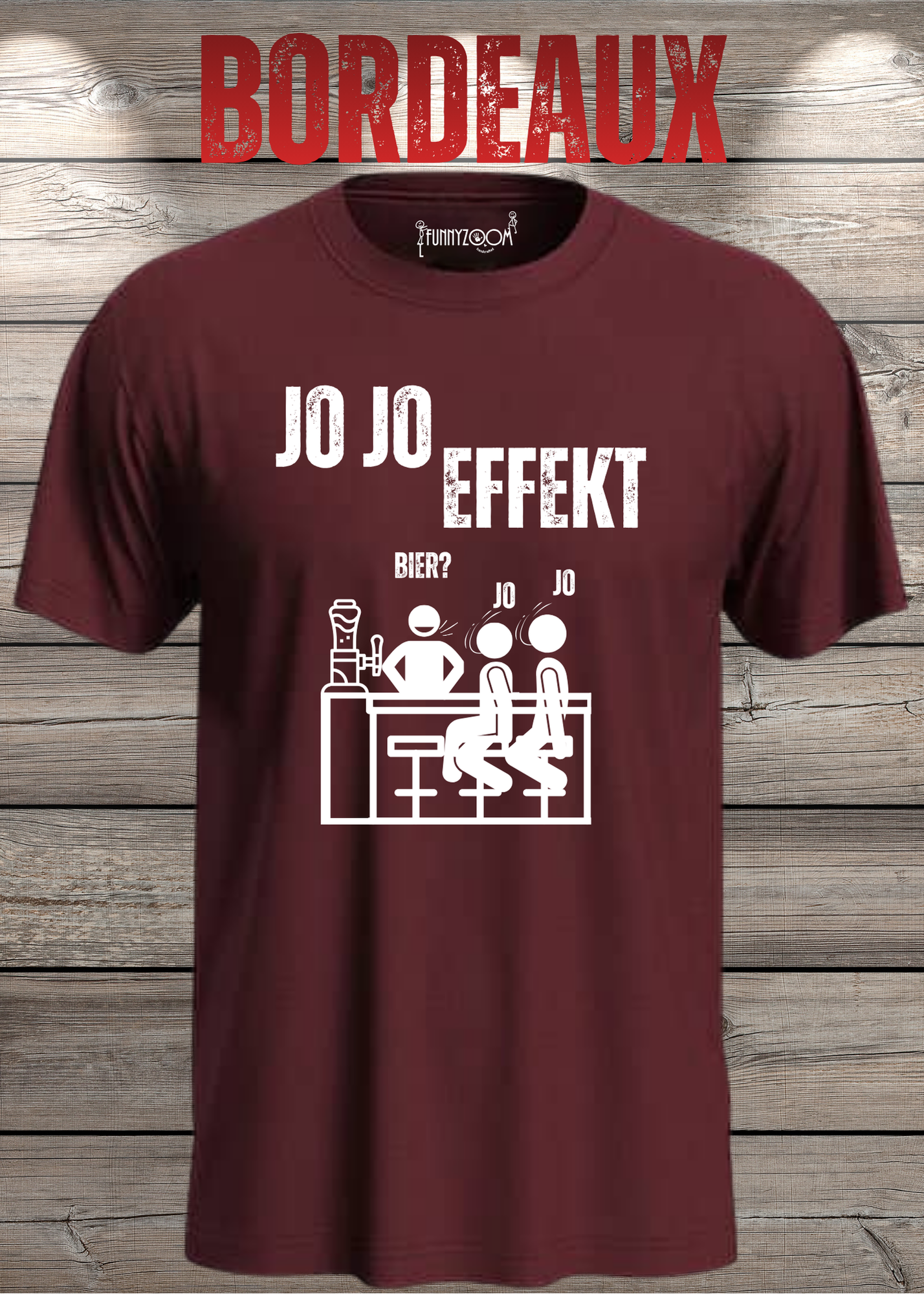 JO JO Effekt T-Shirt – Lustiges Biertrinker Shirt für Männer – Perfektes Geschenk