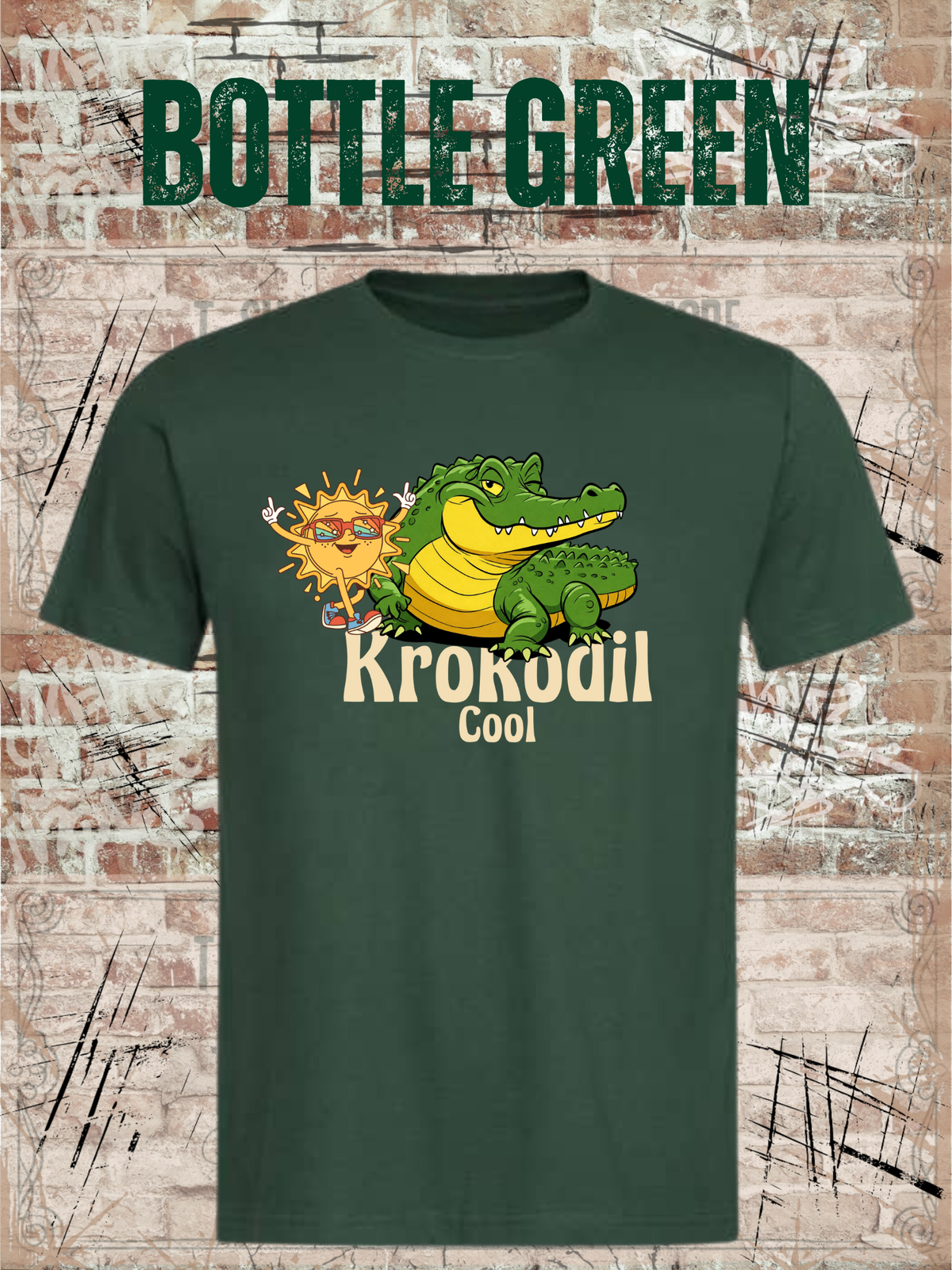 Krokodil Cool – Kinder T-Shirt für Jungen & Mädchen