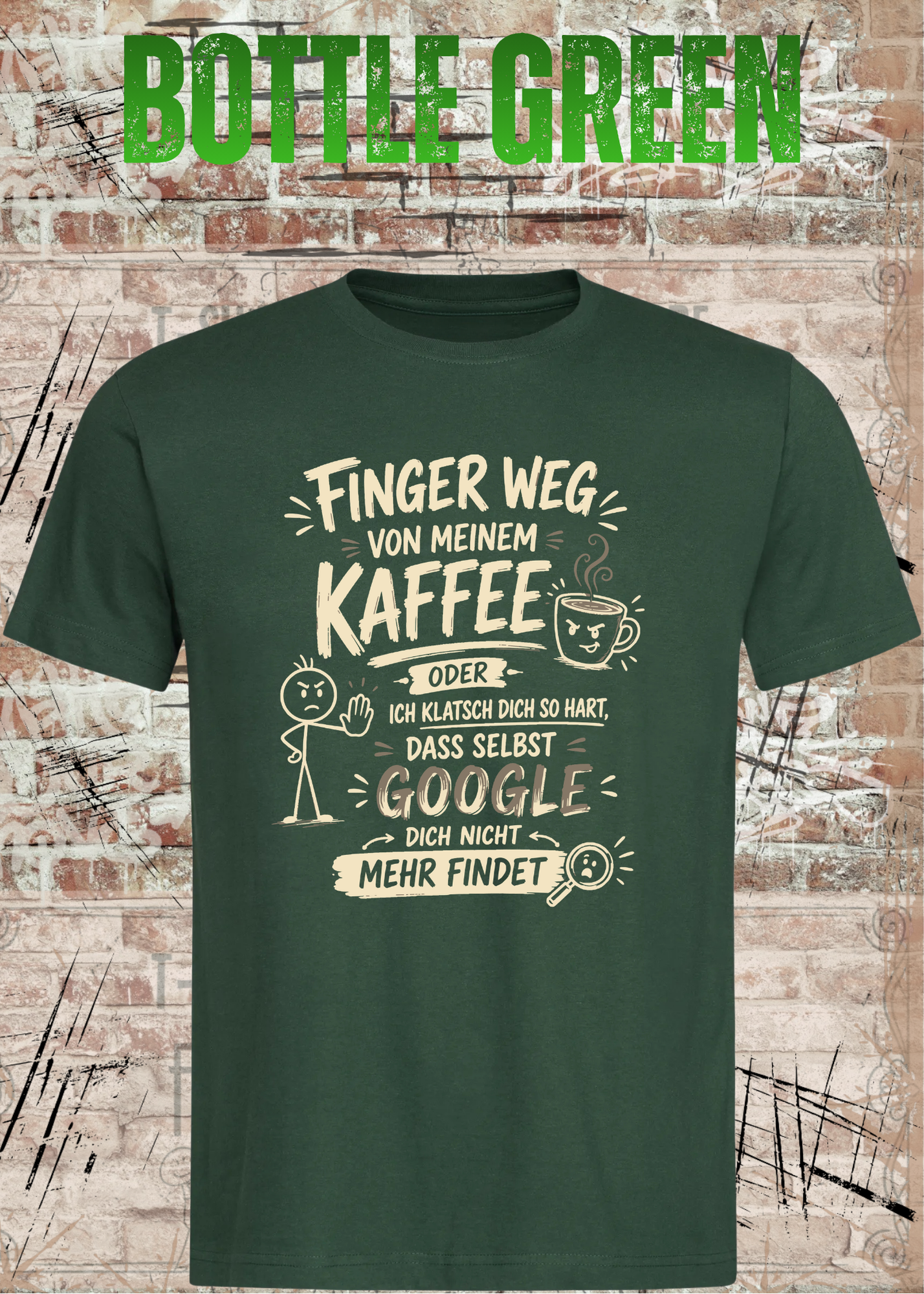 Finger weg von meinem Kaffee – Lustiges Unisex T-Shirt