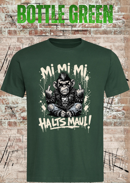 Mimimi-Affe Atze T-Shirt – Mi Mi Mi Halt’s Maul Punk Shirt