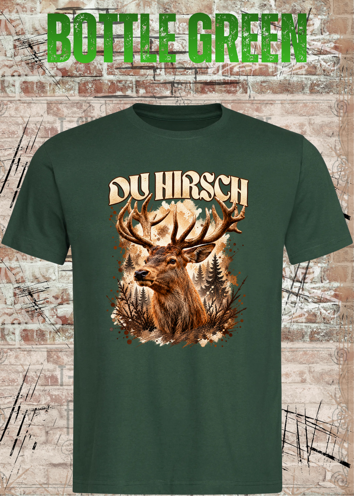 Du Hirsch T-Shirt – Lustiges Hirsch Shirt | Unisex Natur & Jäger Geschenk