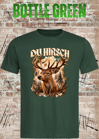 Du Hirsch T-Shirt – Lustiges Hirsch Shirt | Unisex Natur & Jäger Geschenk